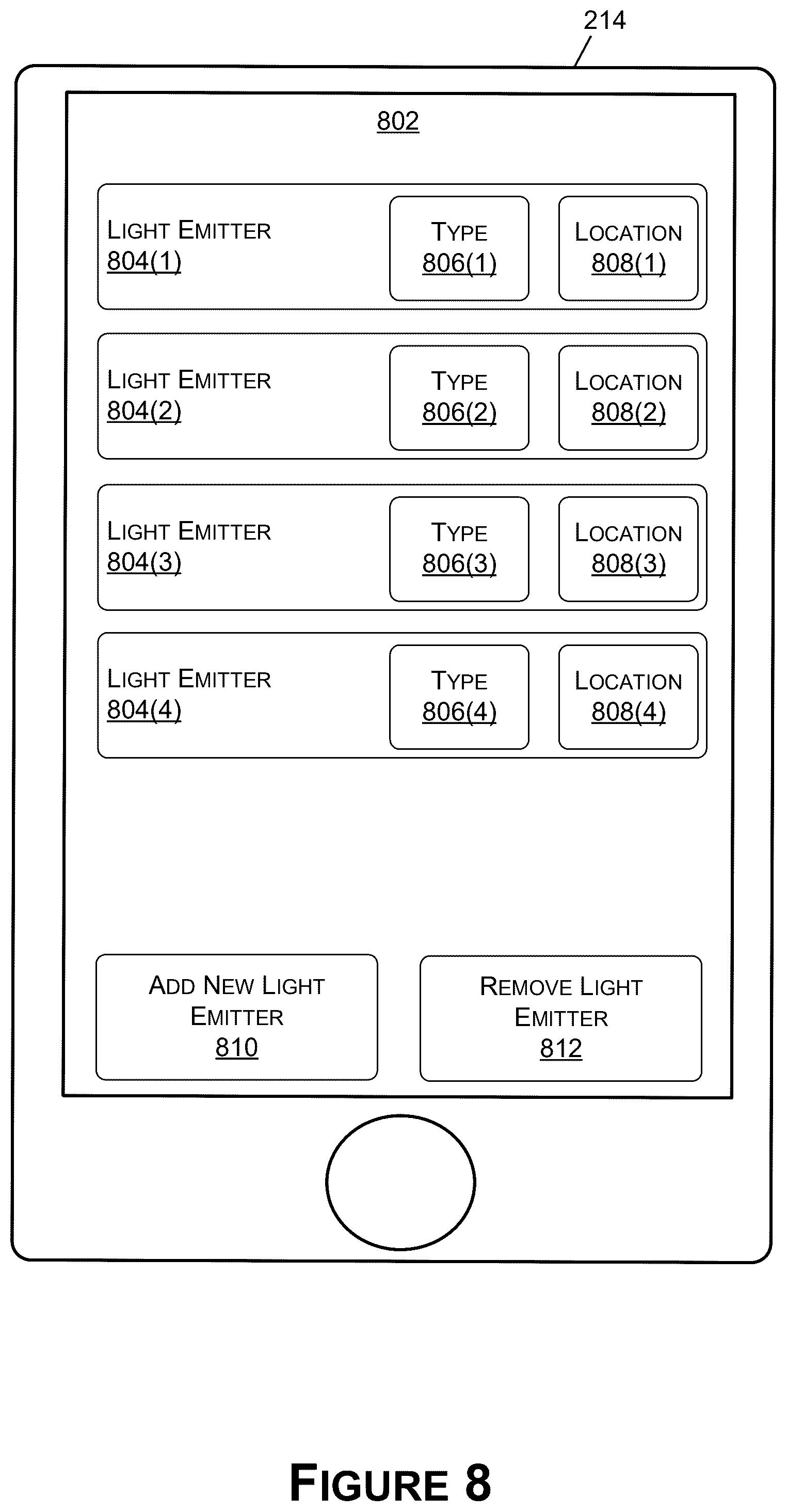 Patent US12568570 Figure 8 – Electronic devices for controlling lights