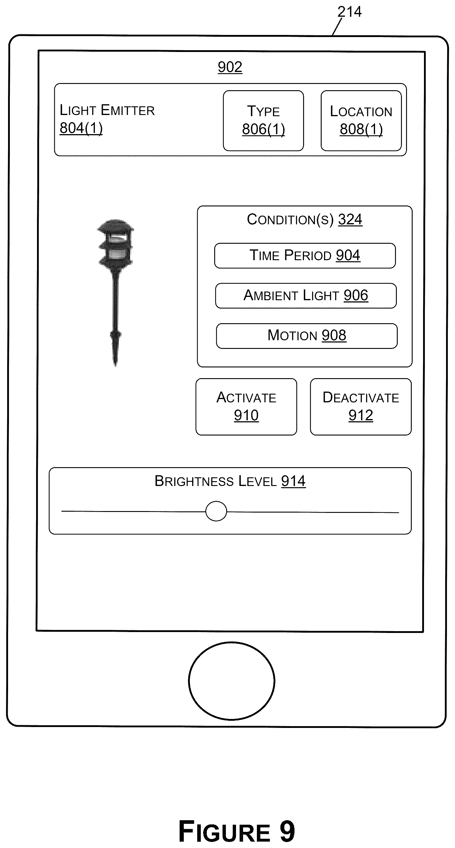 Patent US12568570 Figure 9 – Electronic devices for controlling lights