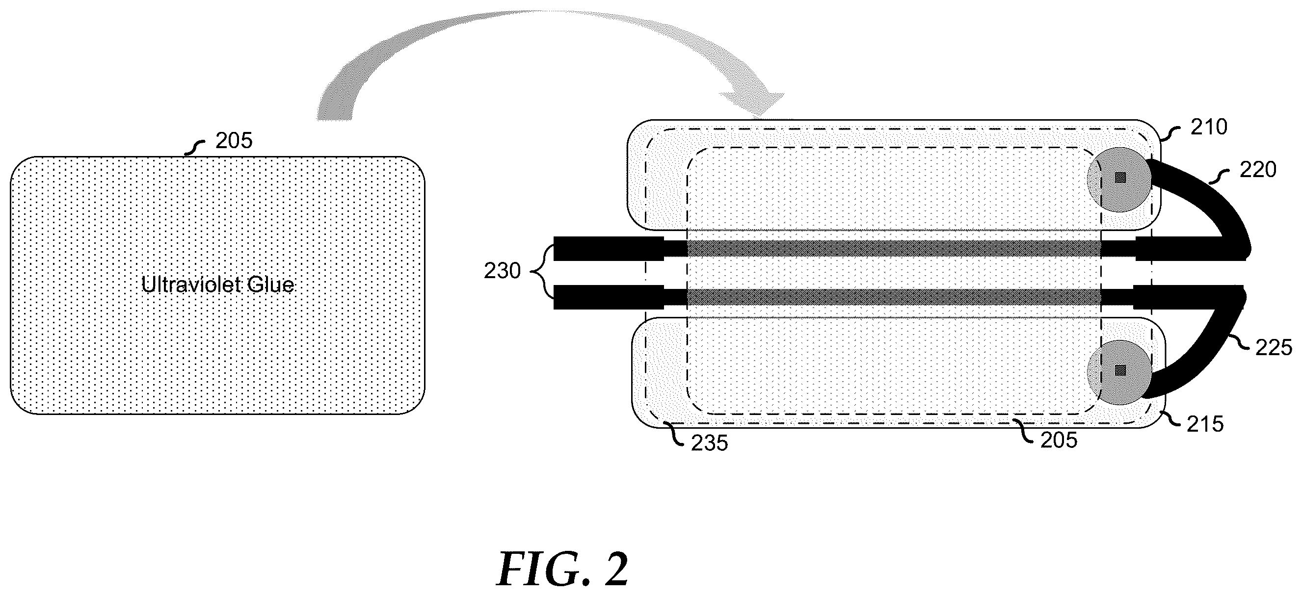 Patent US12568572 Figure 2 – Ultraviolet glue-controlled impedance