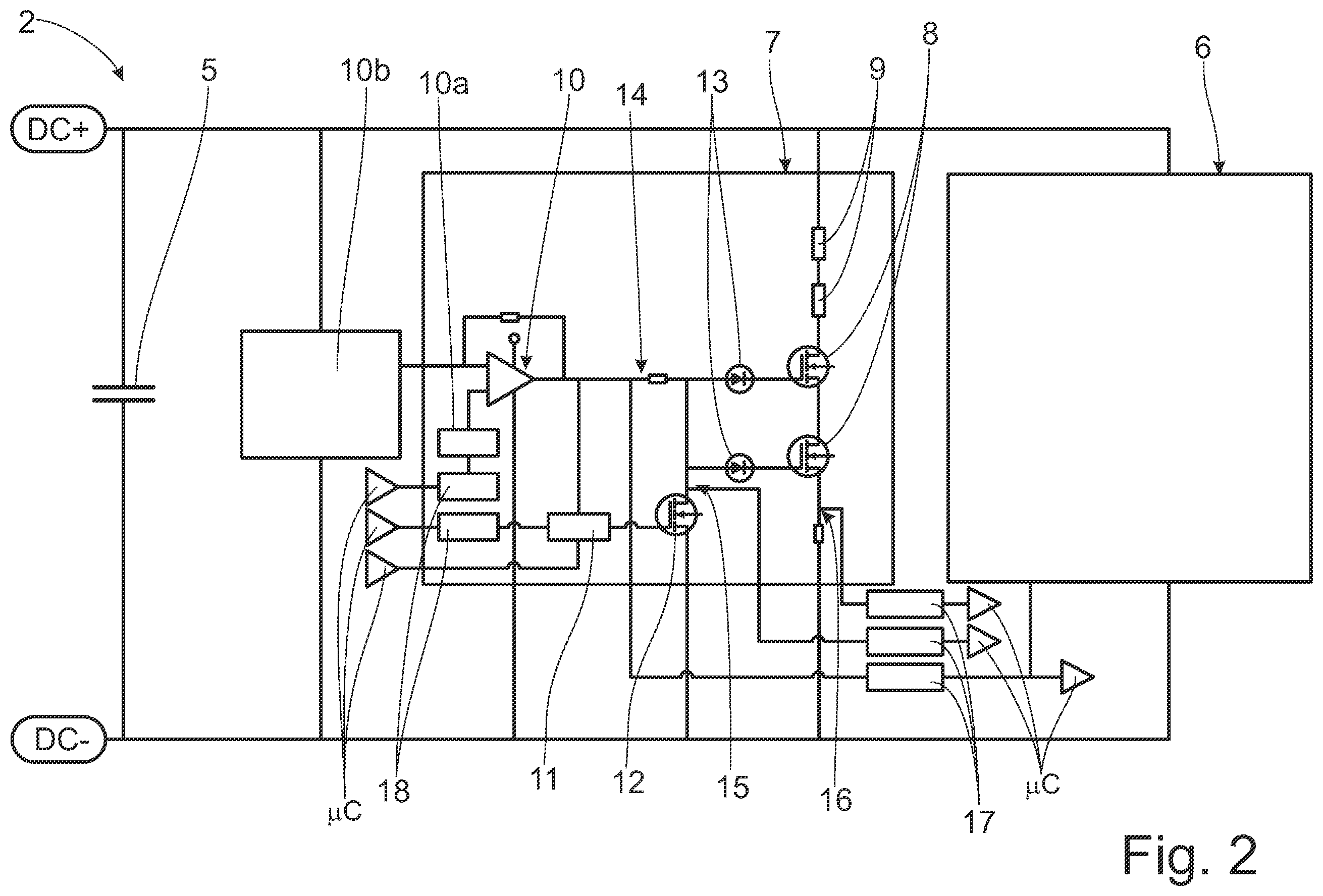 Patent US12568573 Figure 2 – Circuit arrangement, printed circuit board arrangement, electric drive and motor vehicle