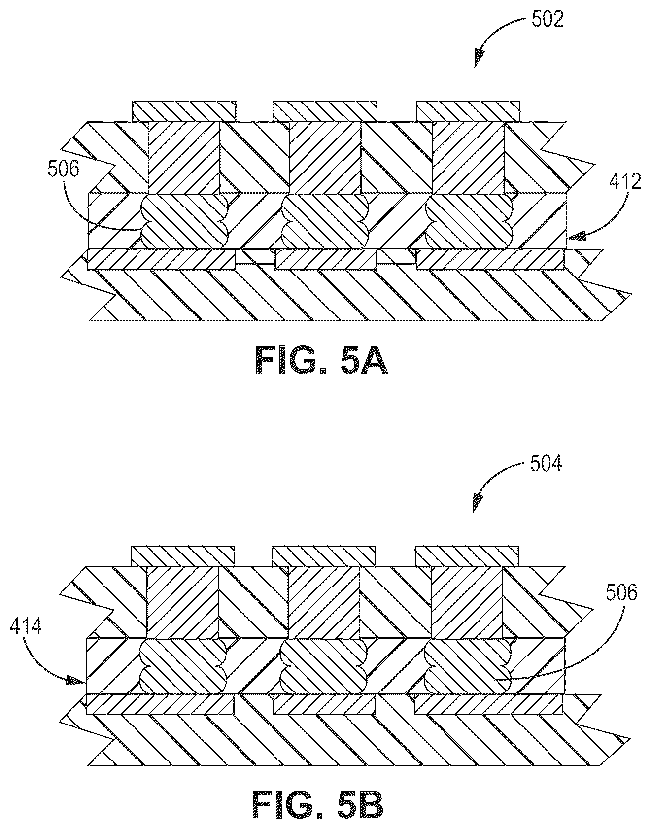 Patent US12568576 Figure 5 – Stud bumped printed circuit assembly