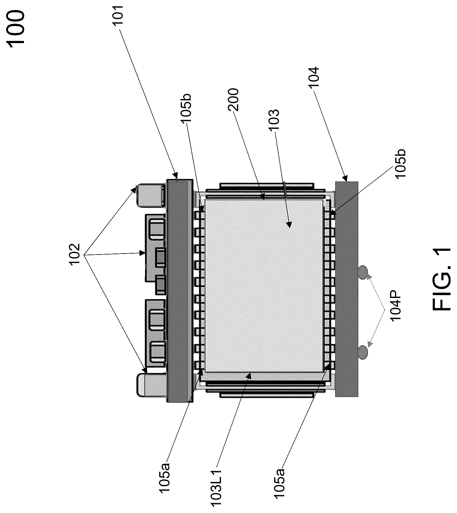 Patent US12568582 Figure 1 – Electronic module