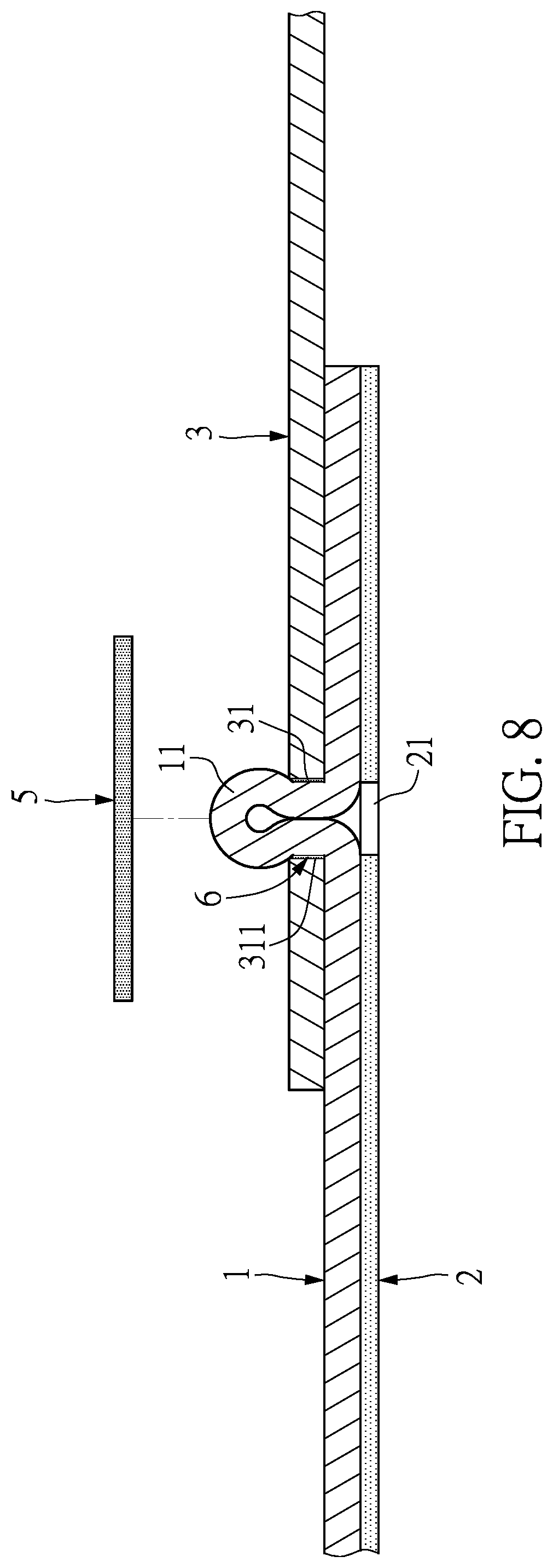 Patent US12568587 Figure 8 – Connection method for yarn wire and circuit board
