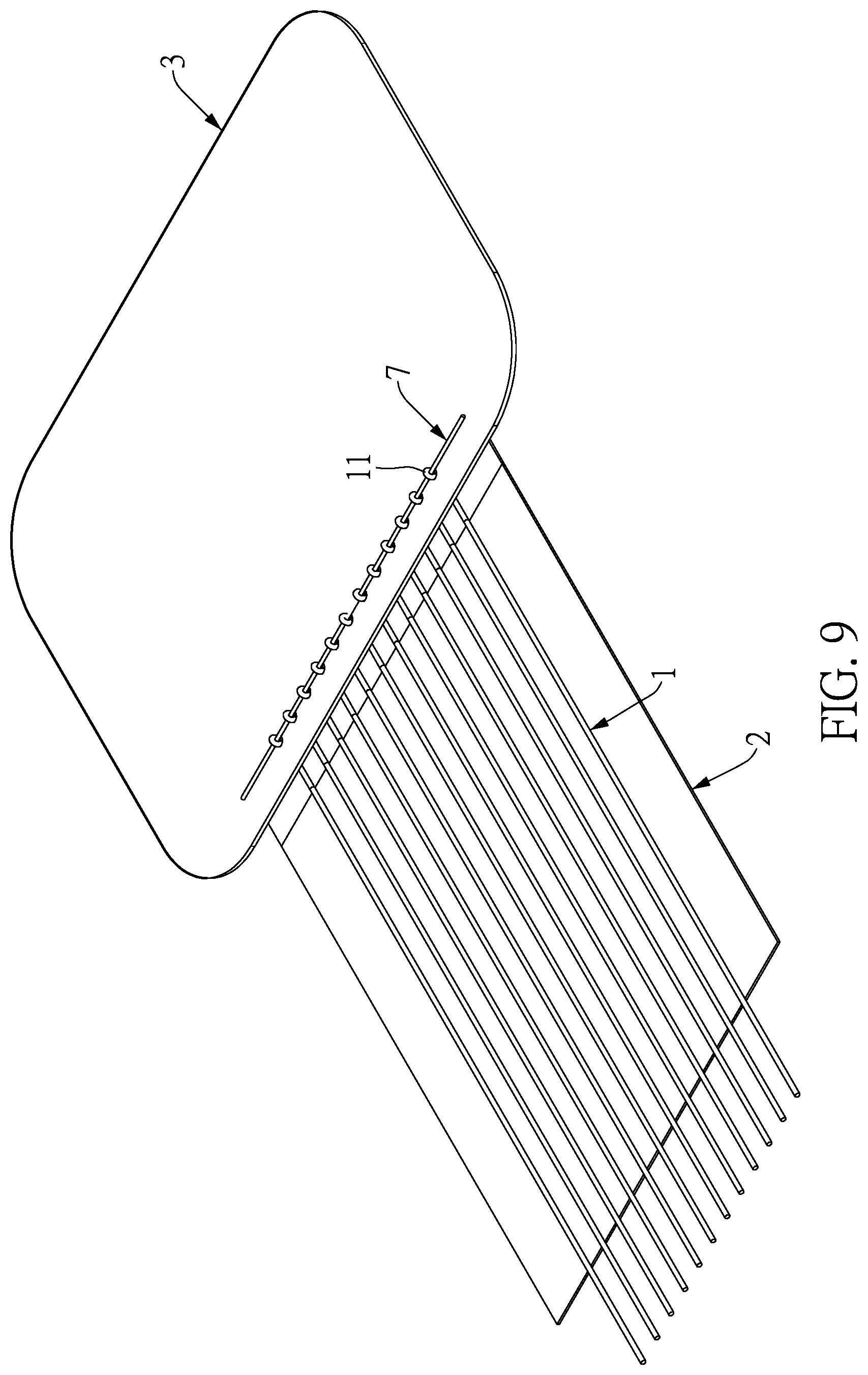 Patent US12568587 Figure 9 – Connection method for yarn wire and circuit board