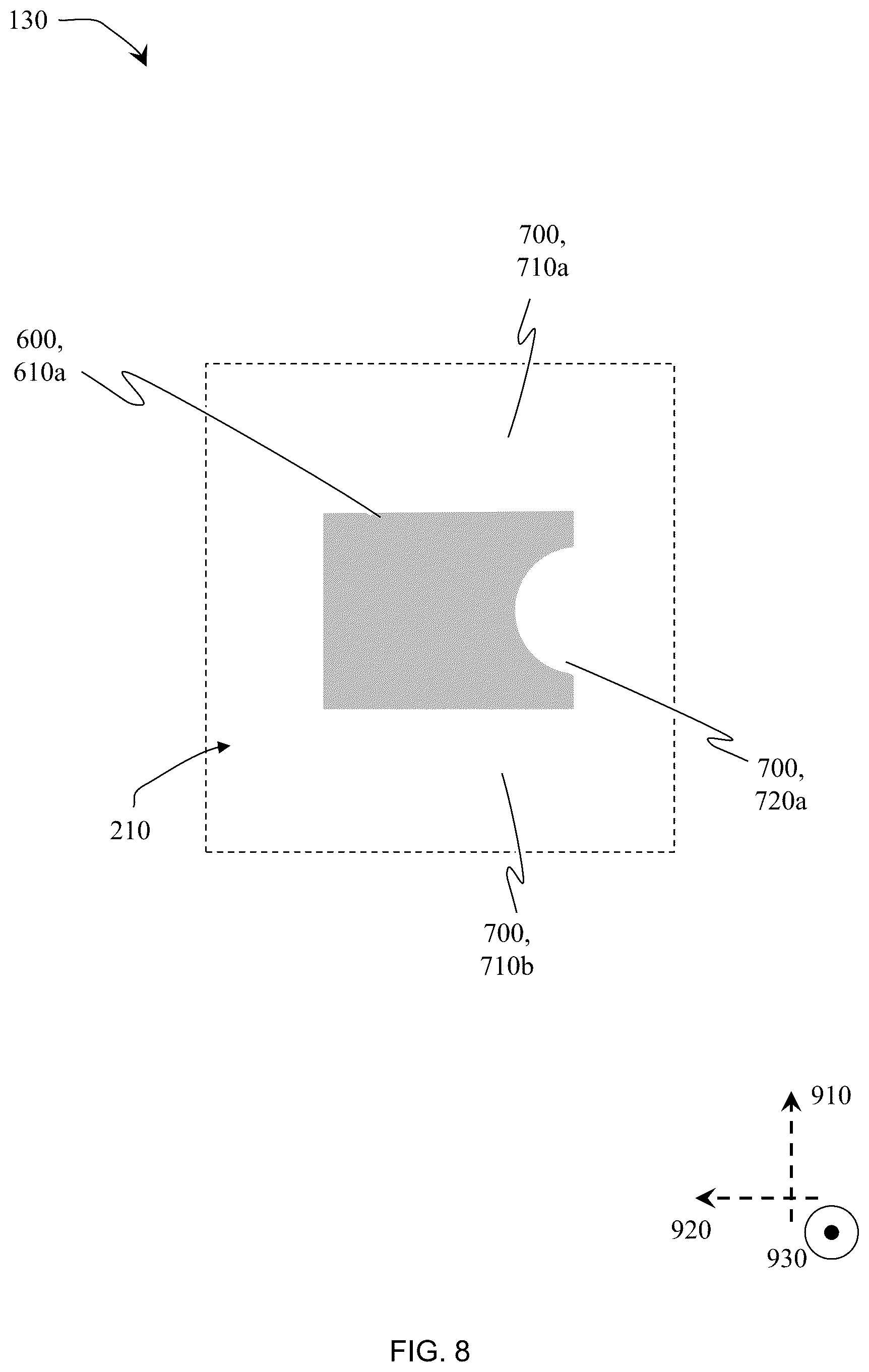 Patent US12568588 Figure 8 – Circuit board with a partial solder-mask and at least one conformal-coating