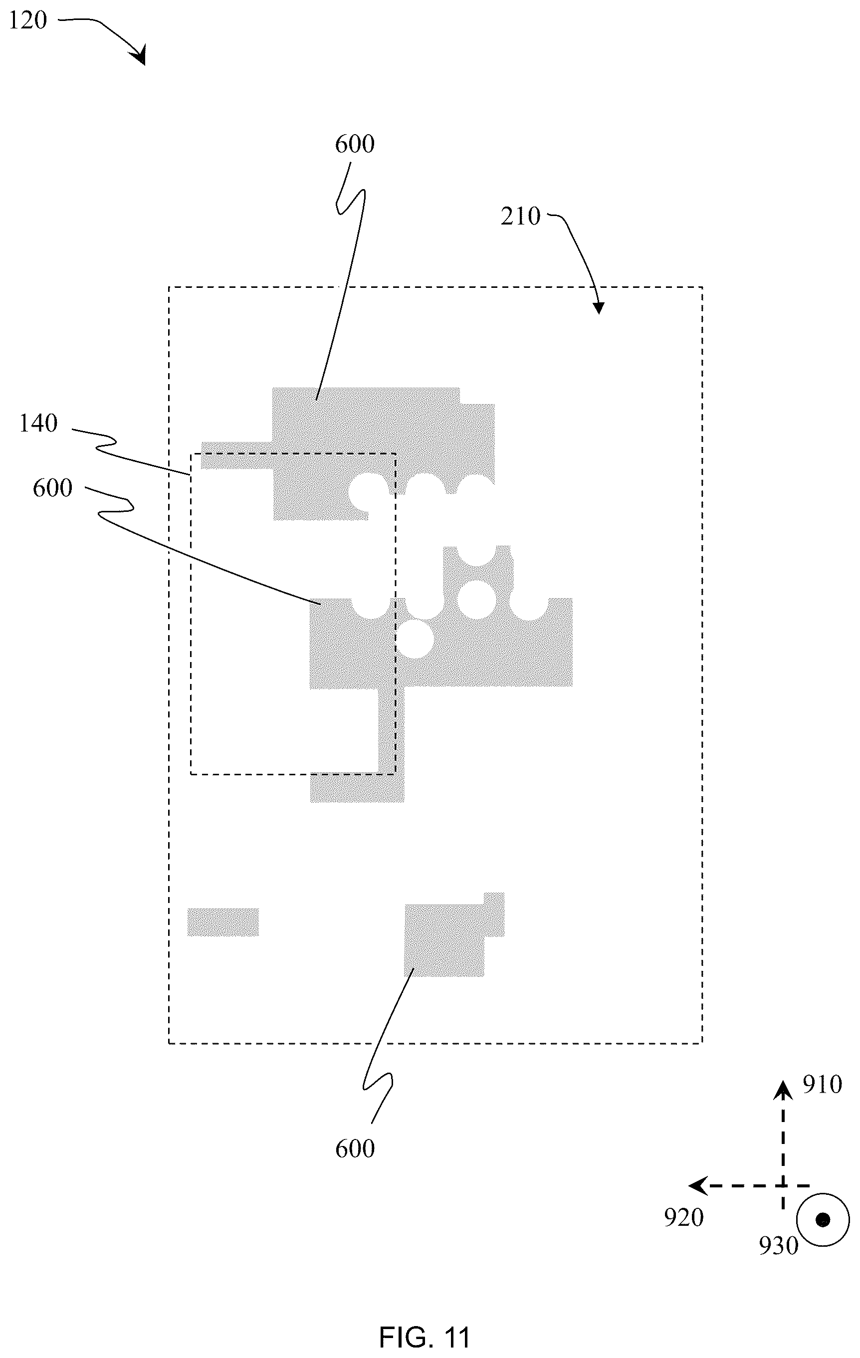 Patent US12568588 Figure 11 – Circuit board with a partial solder-mask and at least one conformal-coating