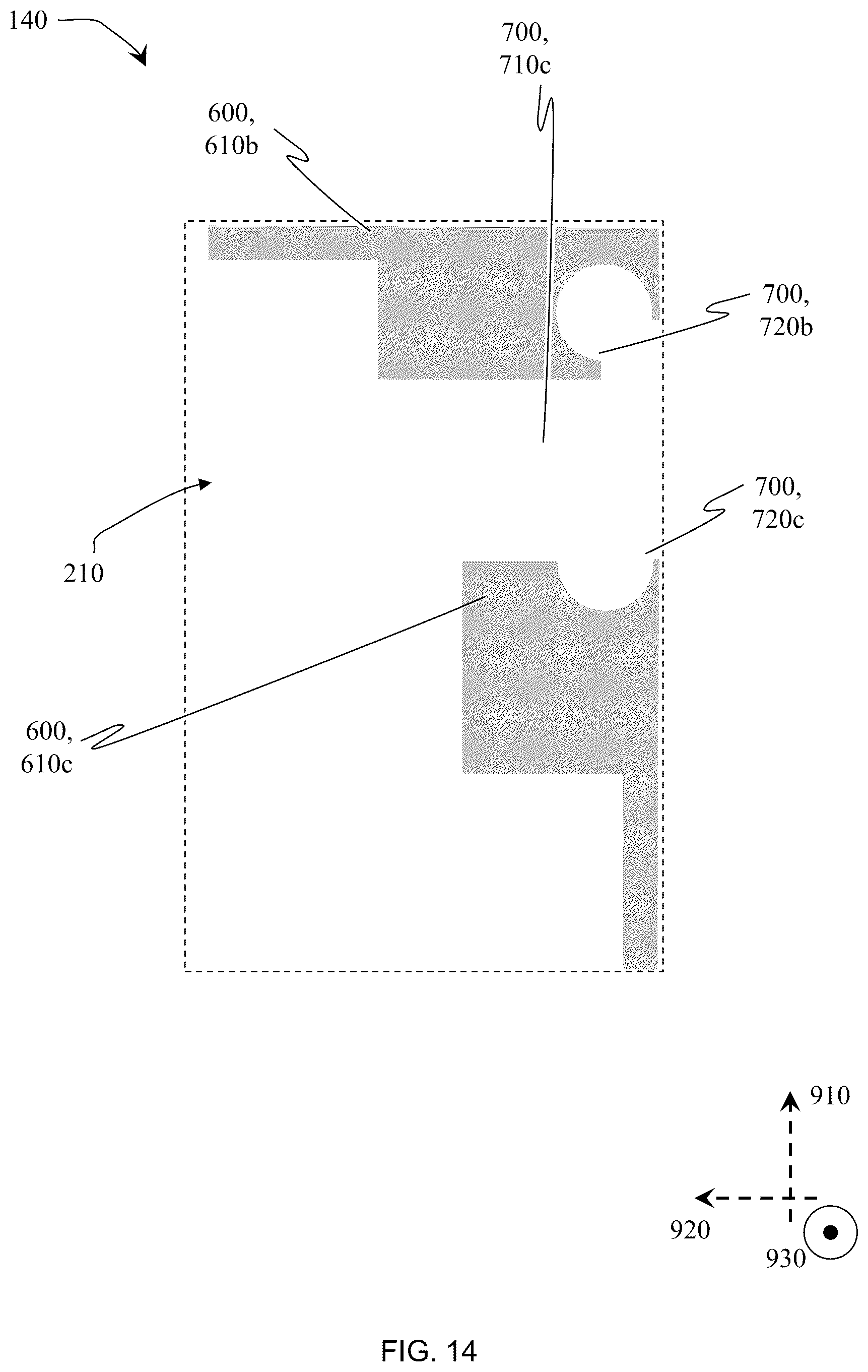 Patent US12568588 Figure 14 – Circuit board with a partial solder-mask and at least one conformal-coating