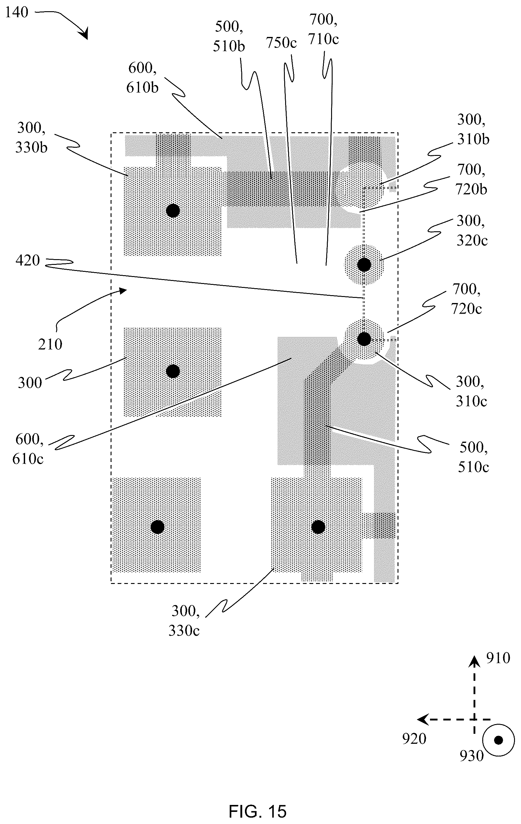 Patent US12568588 Figure 15 – Circuit board with a partial solder-mask and at least one conformal-coating