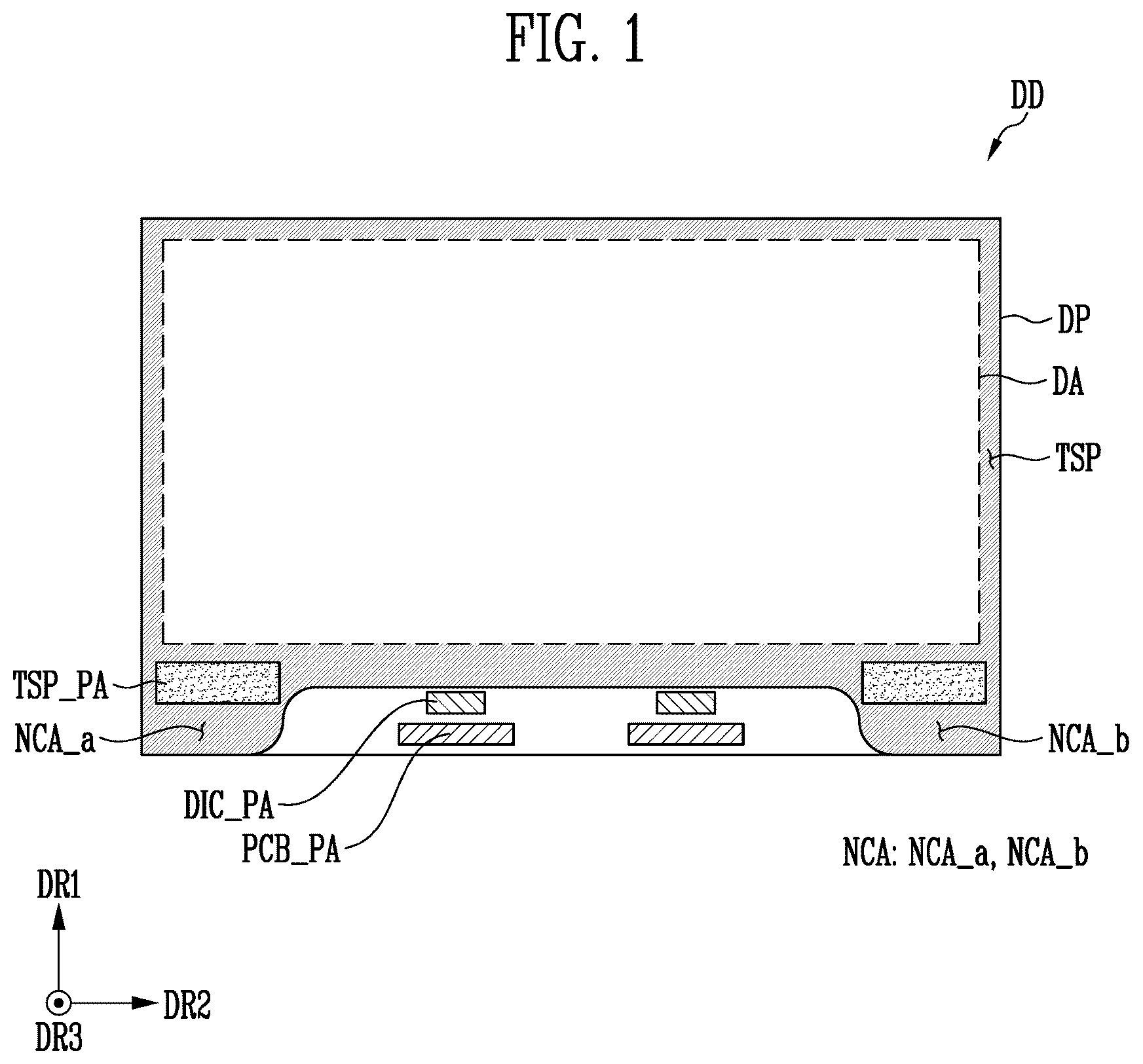 Patent US12568590 Figure 1 – Display device and electronic device including the same