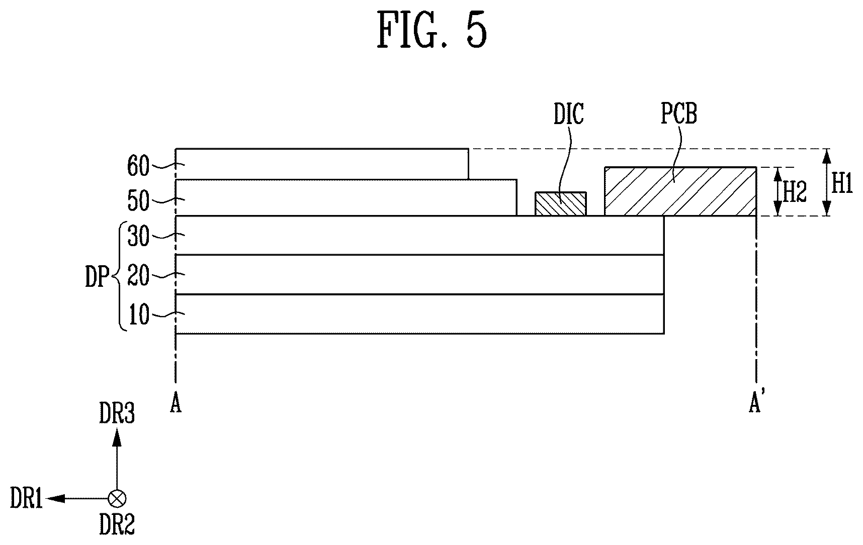 Patent US12568590 Figure 5 – Display device and electronic device including the same