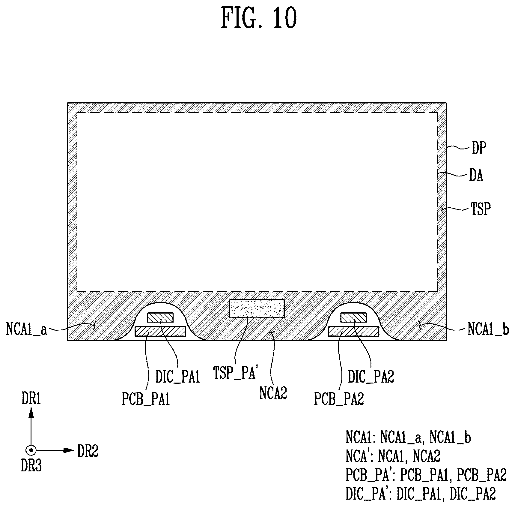 Patent US12568590 Figure 10 – Display device and electronic device including the same