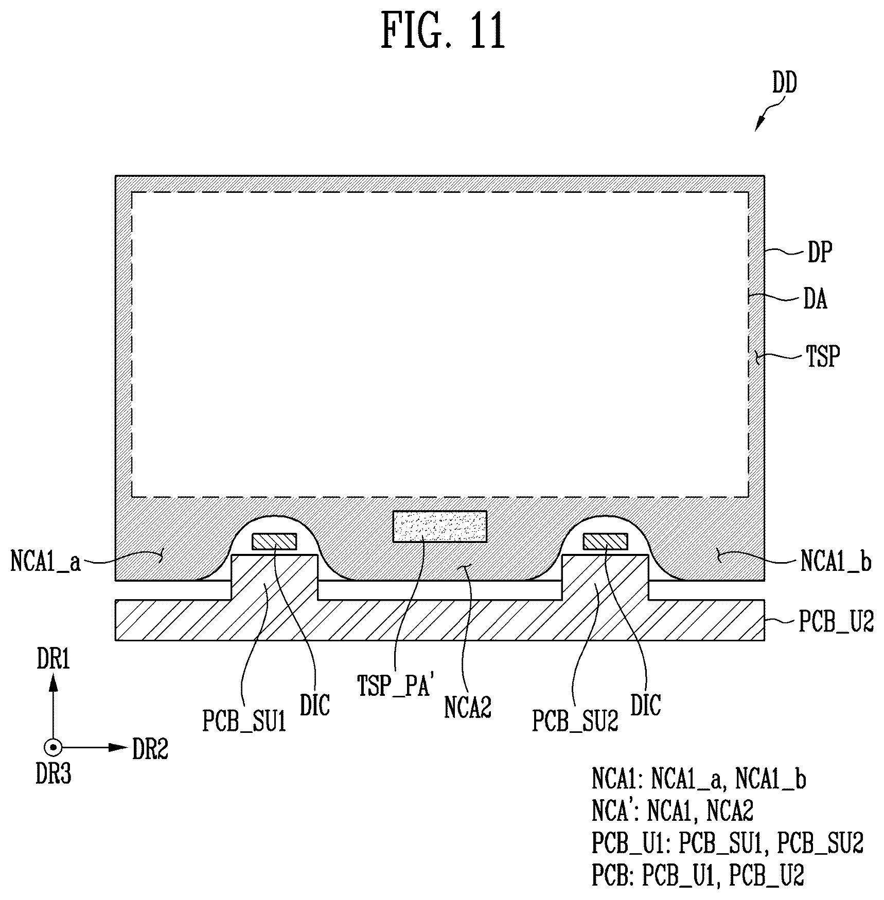 Patent US12568590 Figure 11 – Display device and electronic device including the same