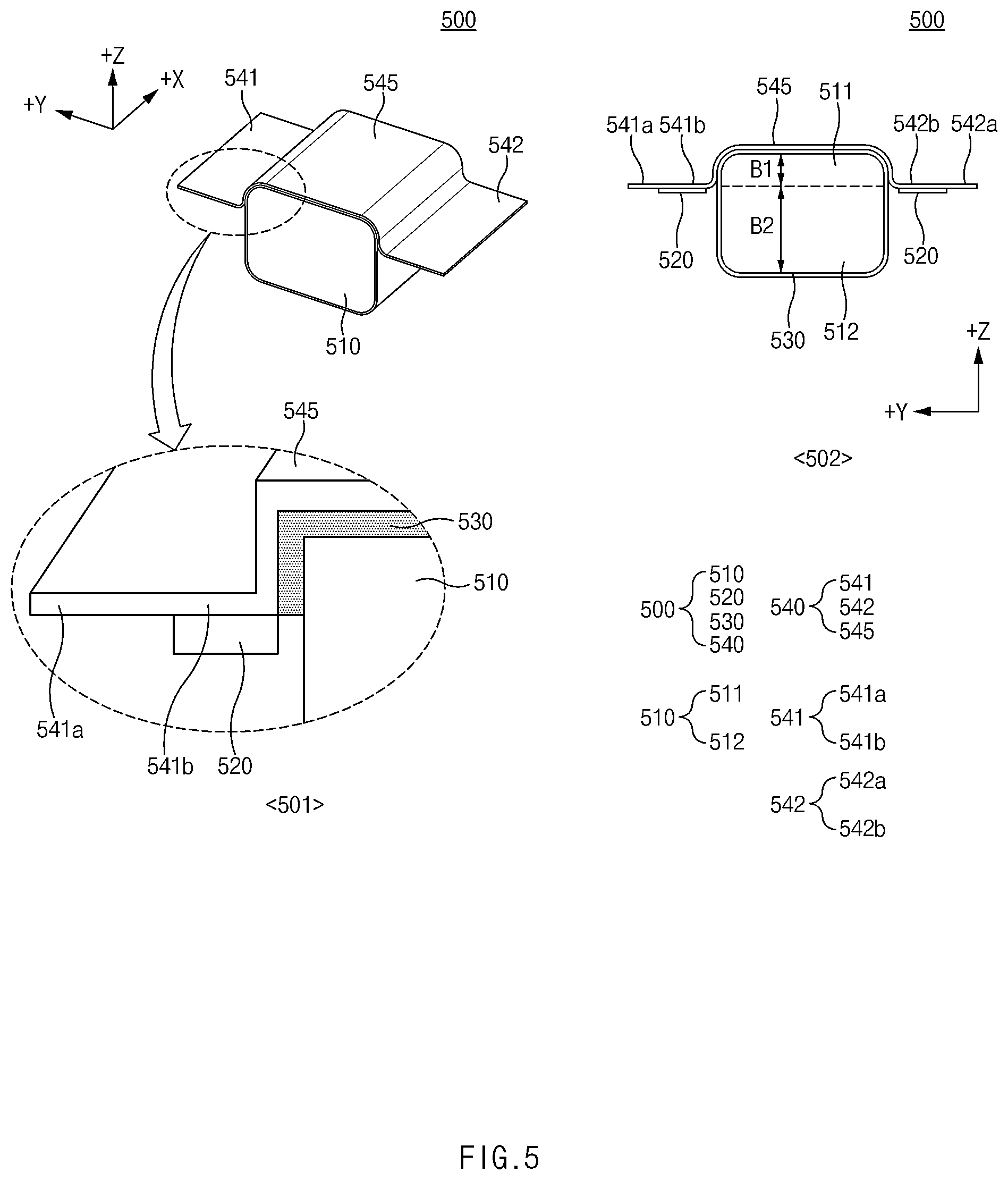 Patent US12568592 Figure 6 – Conductive member having elasticity and electronic device including the same