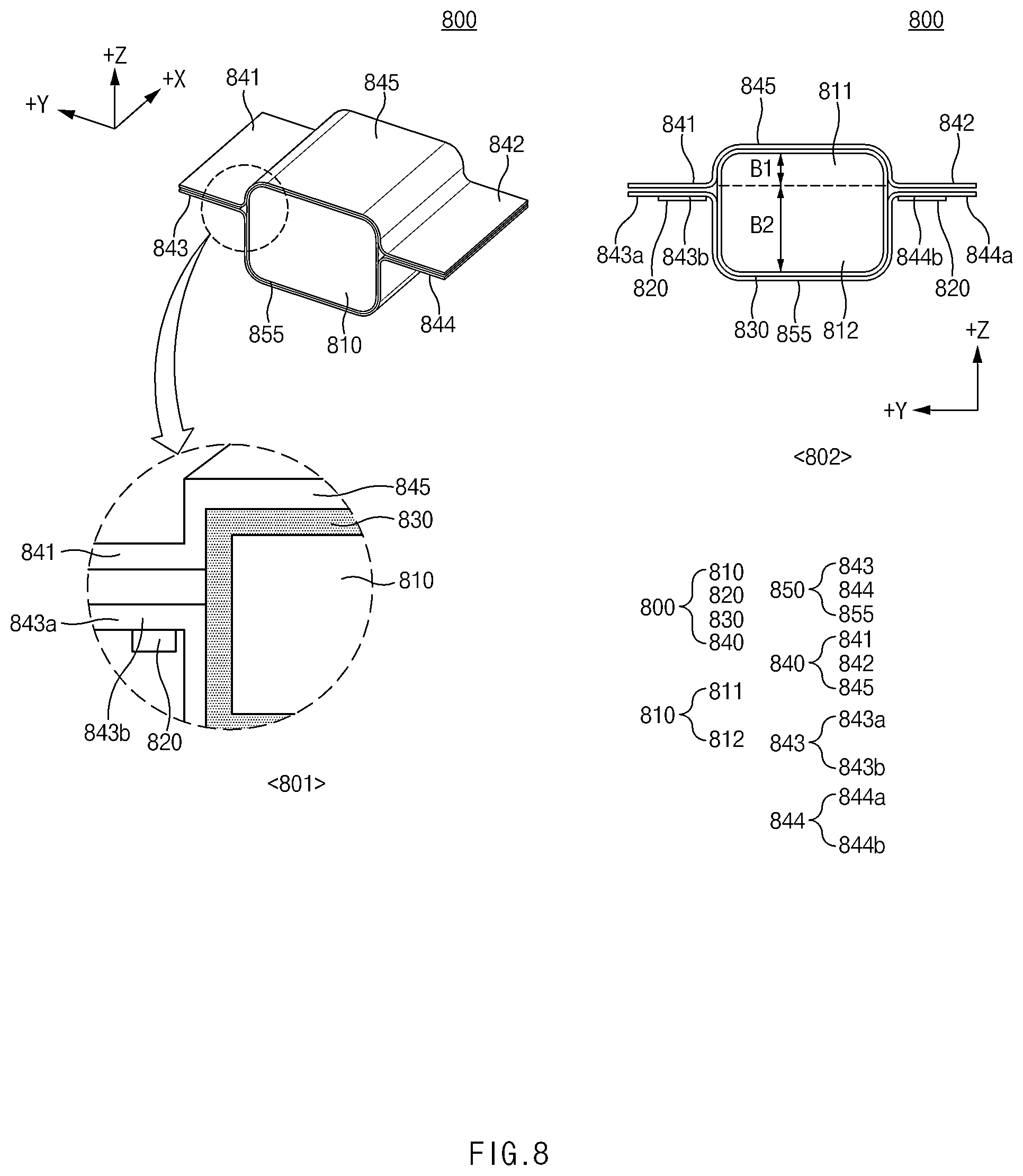 Patent US12568592 Figure 9 – Conductive member having elasticity and electronic device including the same