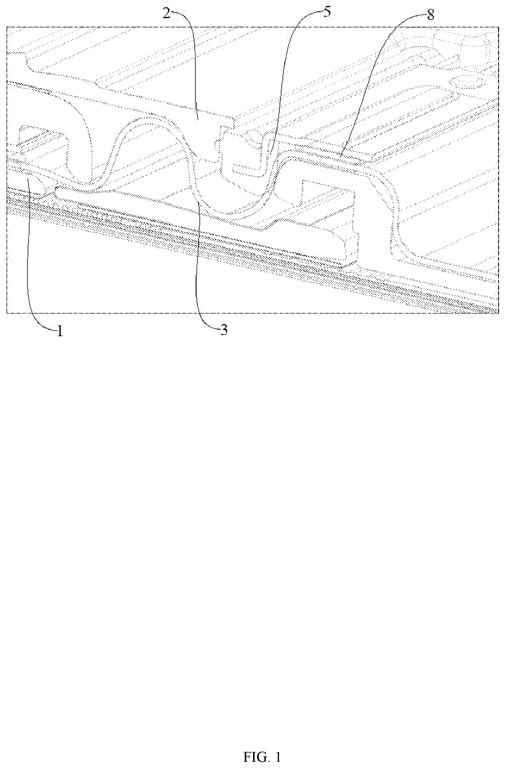 Patent US12568593 Figure 1 – Foldable electronic device