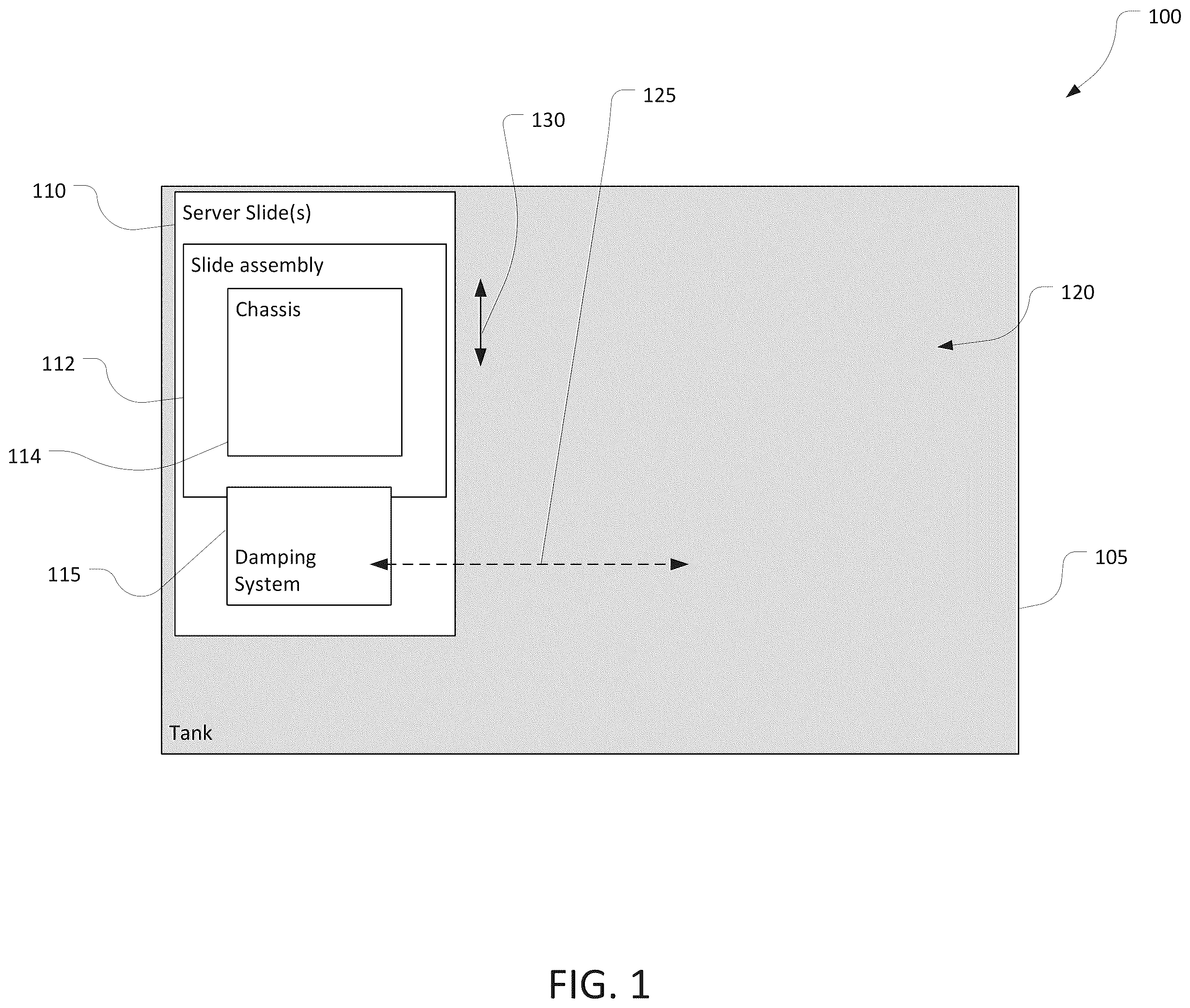Patent US12568598 Figure 1 – Damping systems and methods for server slides