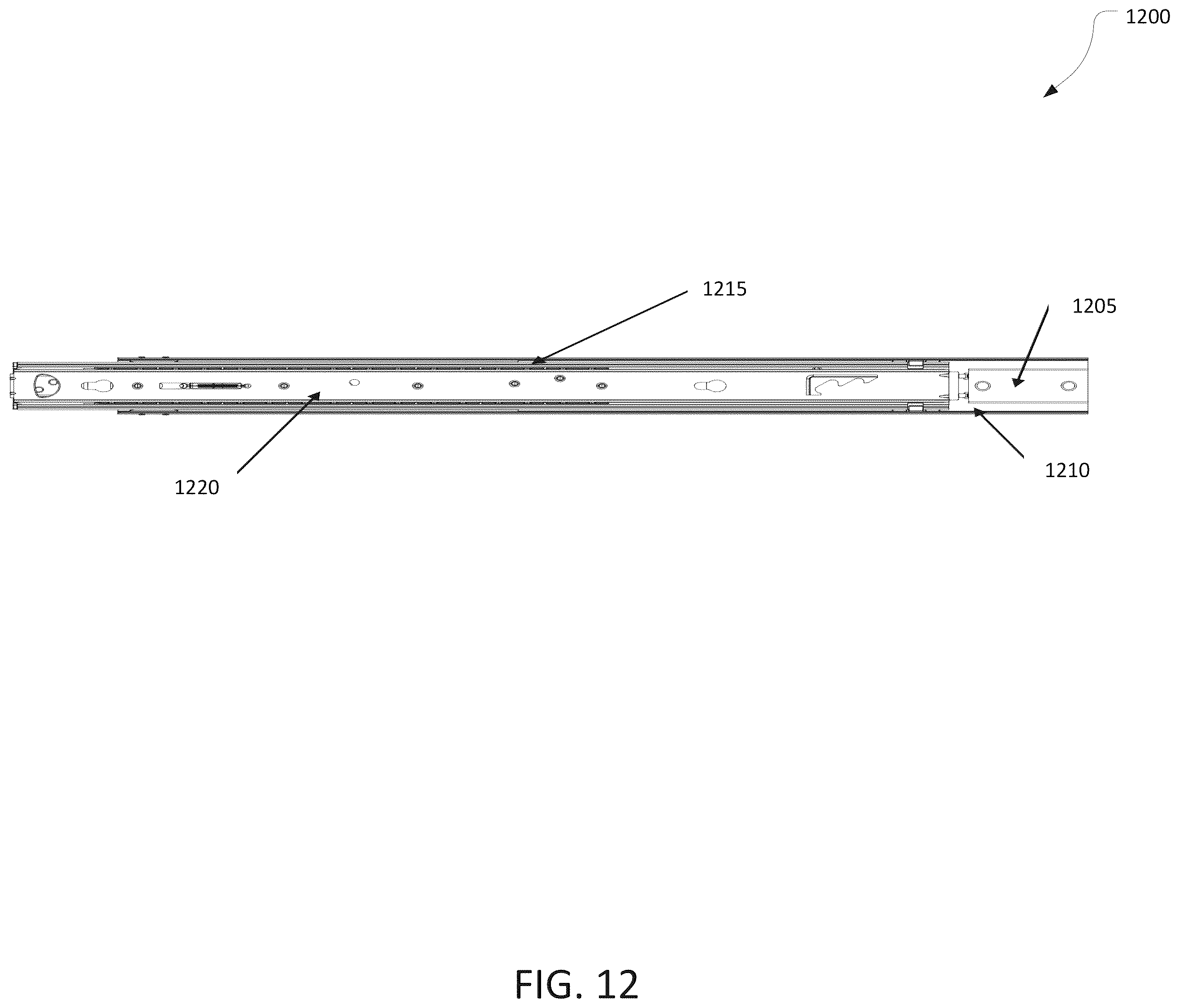 Patent US12568598 Figure 12 – Damping systems and methods for server slides