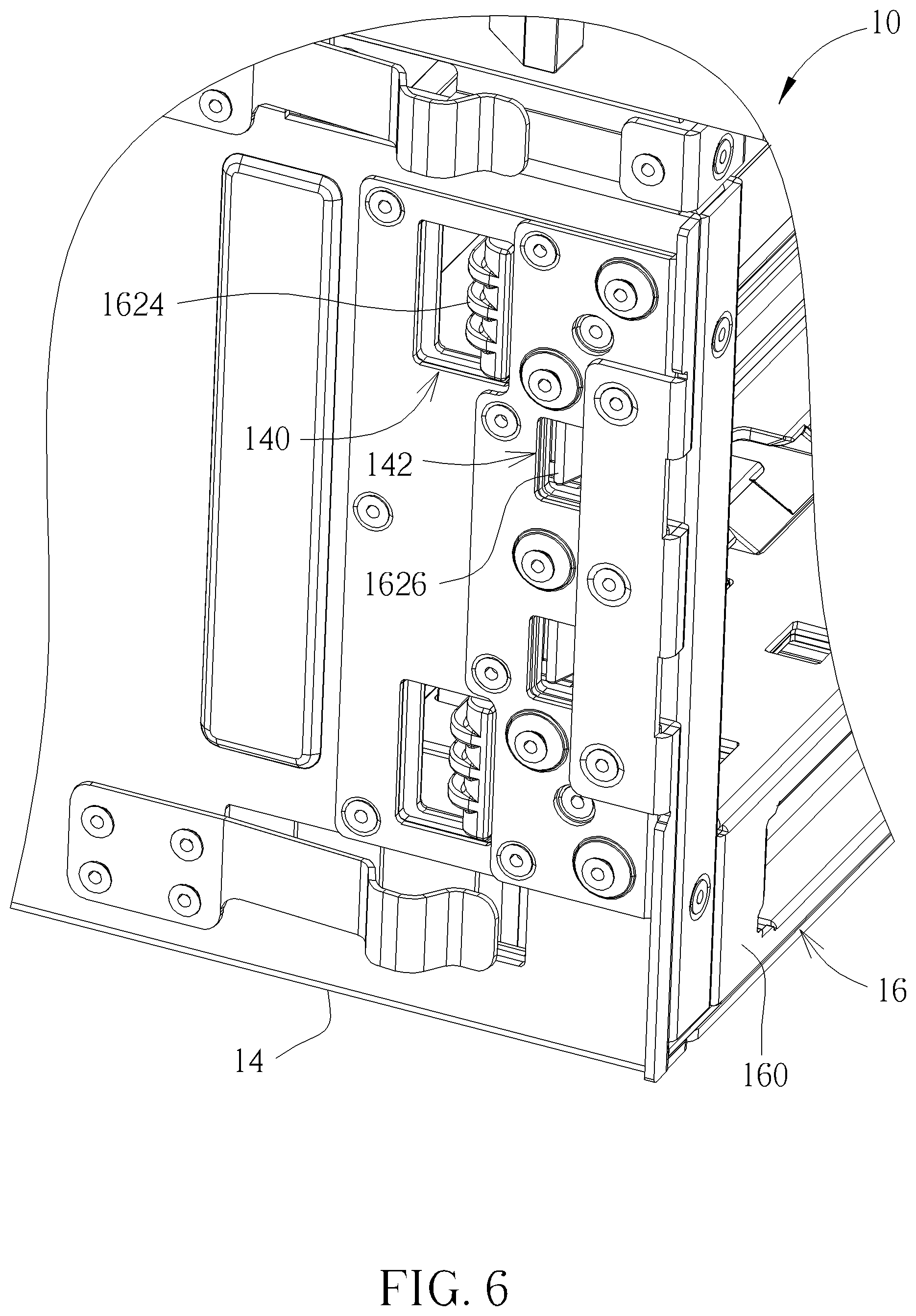 Patent US12568599 Figure 6 – Data processing device, chassis and tray