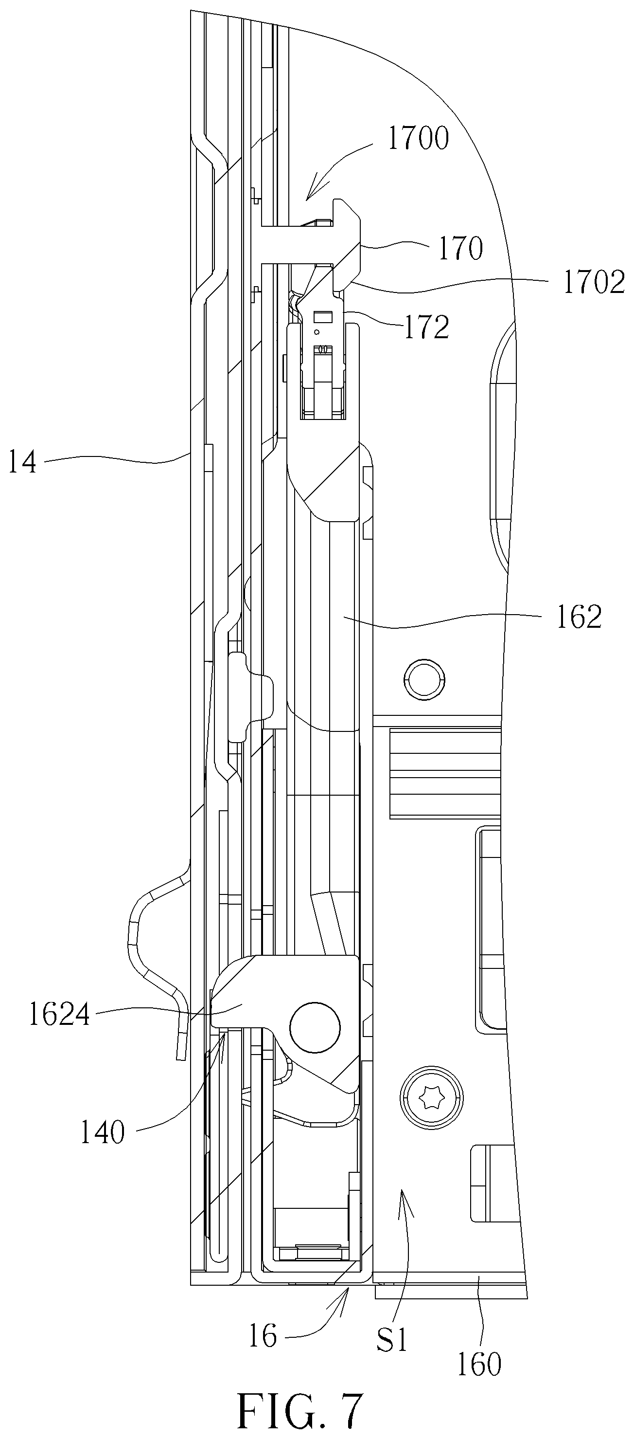 Patent US12568599 Figure 7 – Data processing device, chassis and tray