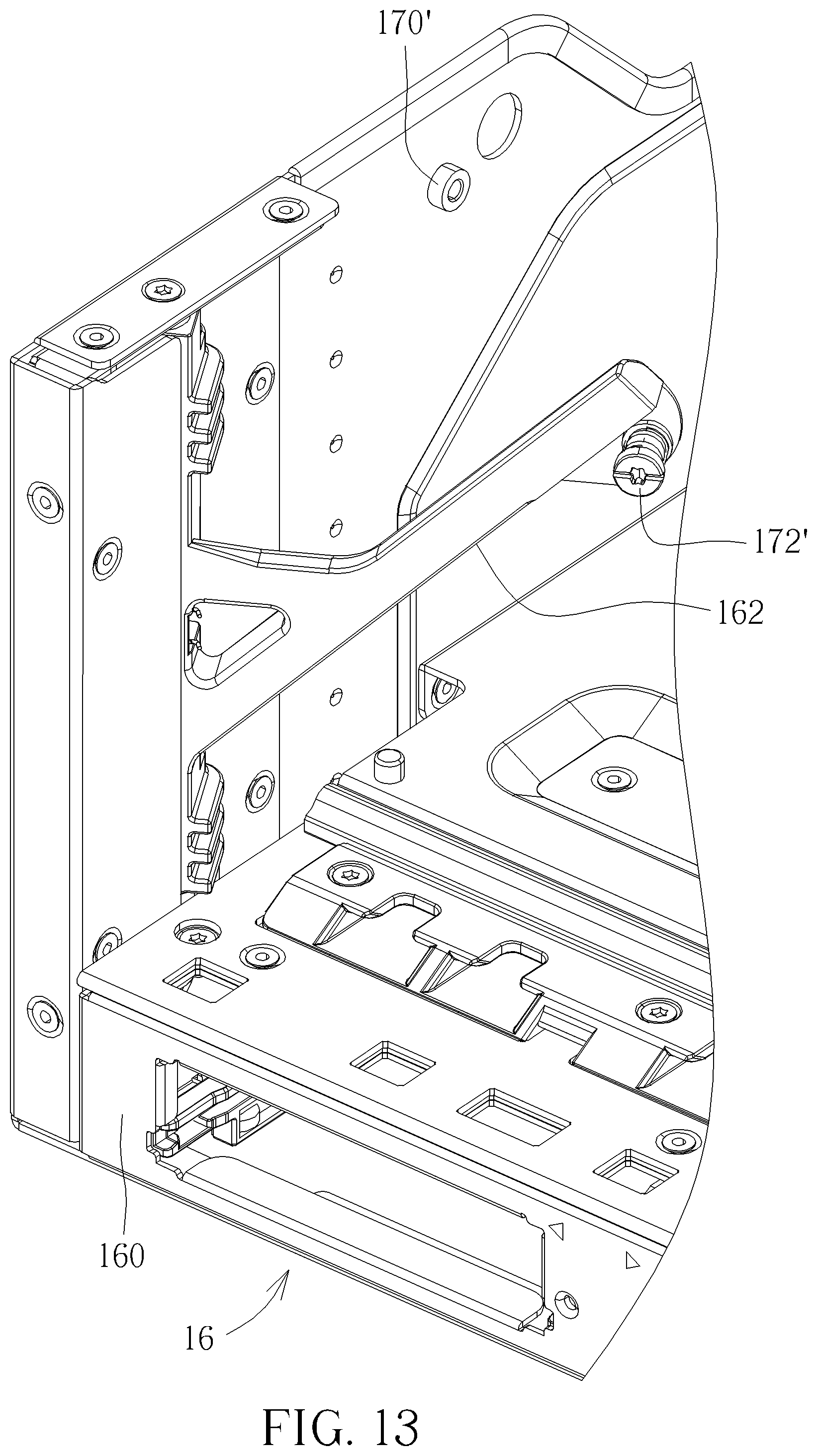 Patent US12568599 Figure 13 – Data processing device, chassis and tray