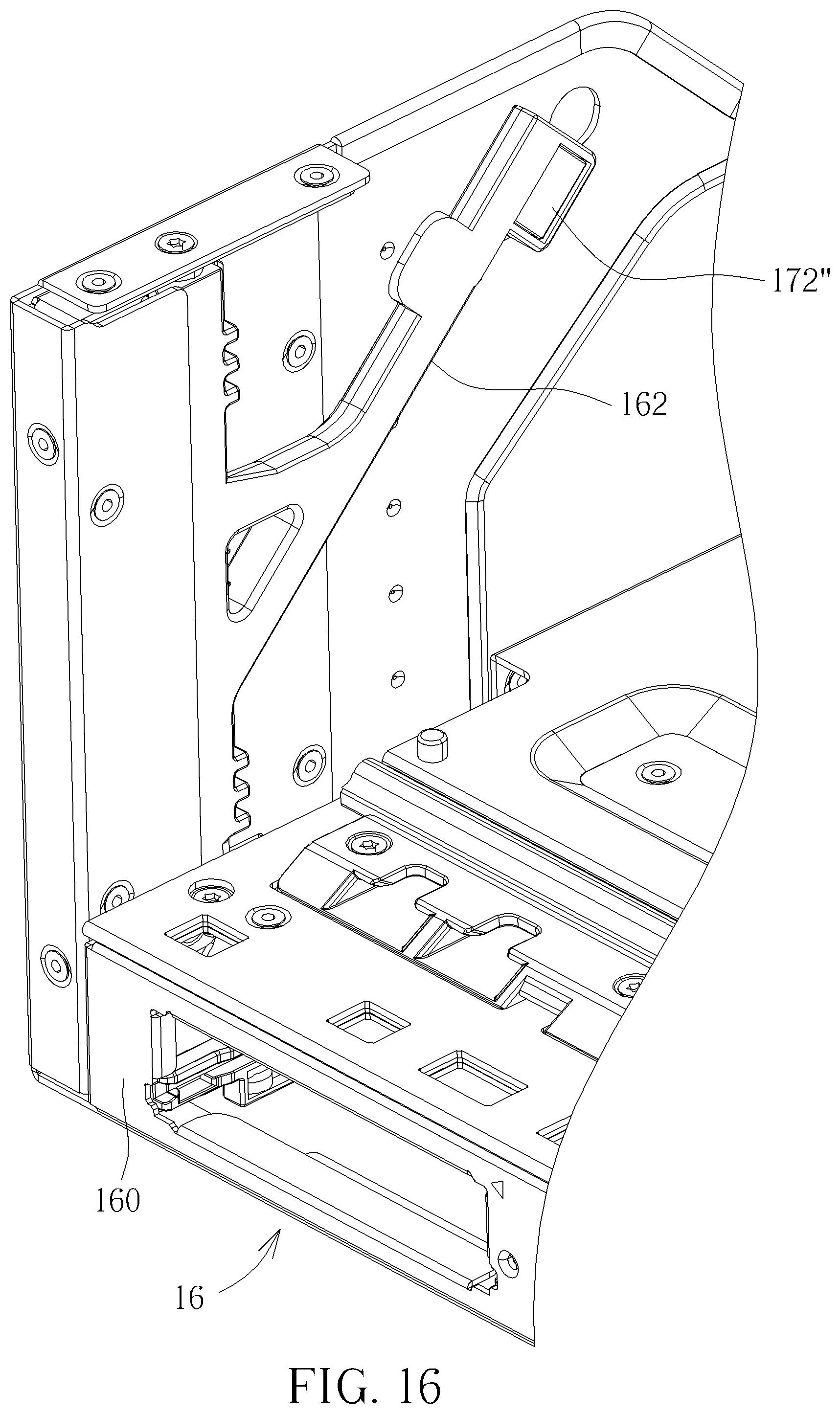 Patent US12568599 Figure 16 – Data processing device, chassis and tray