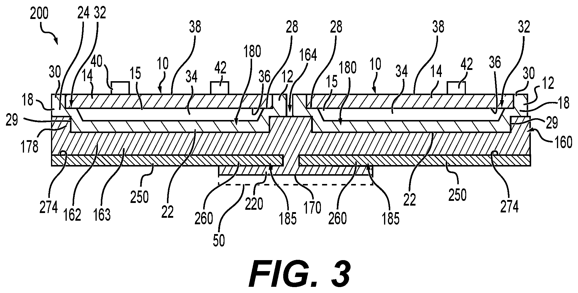 Patent US12568603 Figure 3 – Cooling block assembly for cooling a heat-generating electronic component