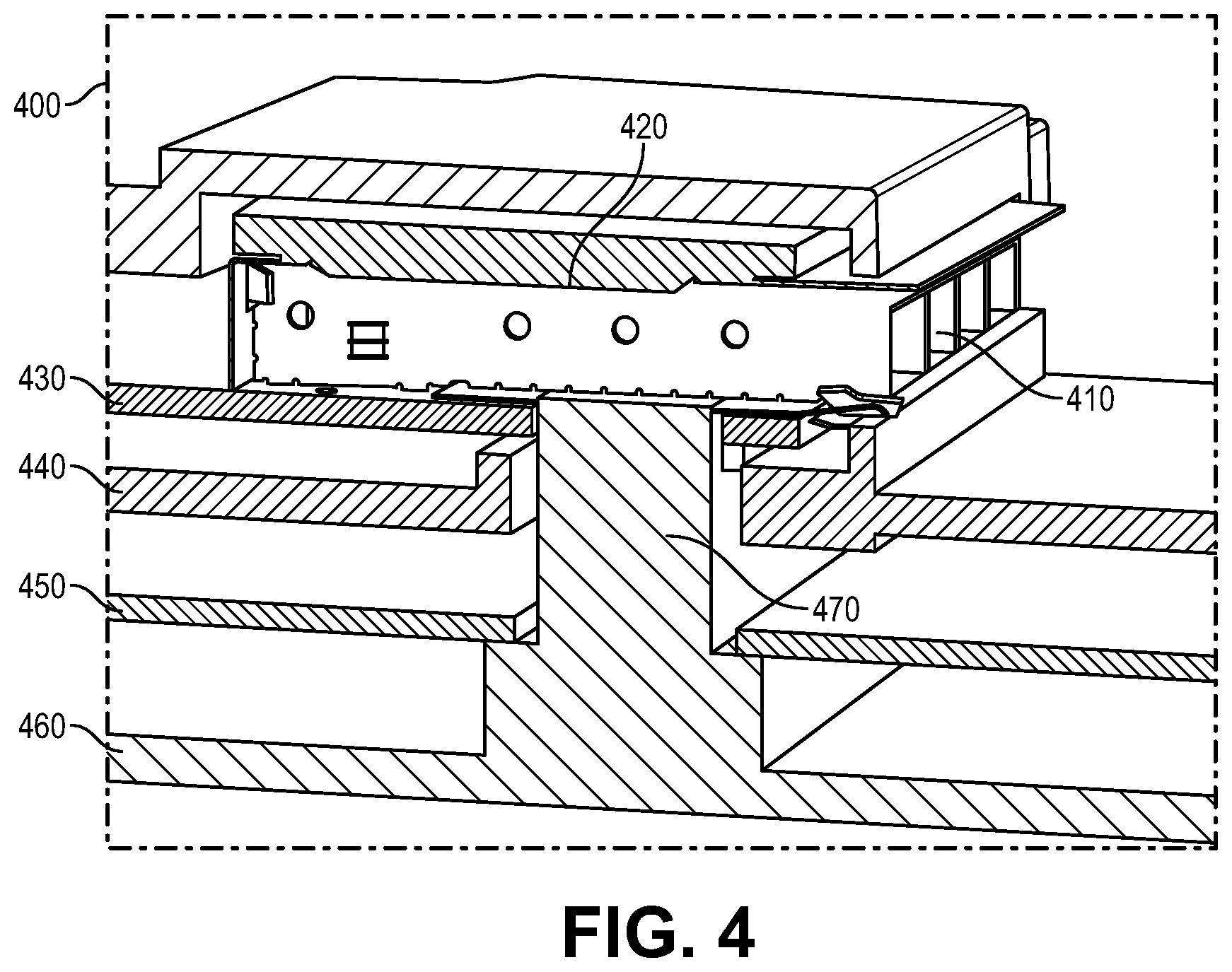 Patent US12568606 Figure 3 – Cooling of pluggable devices in device ports using thermal conductive pedestals