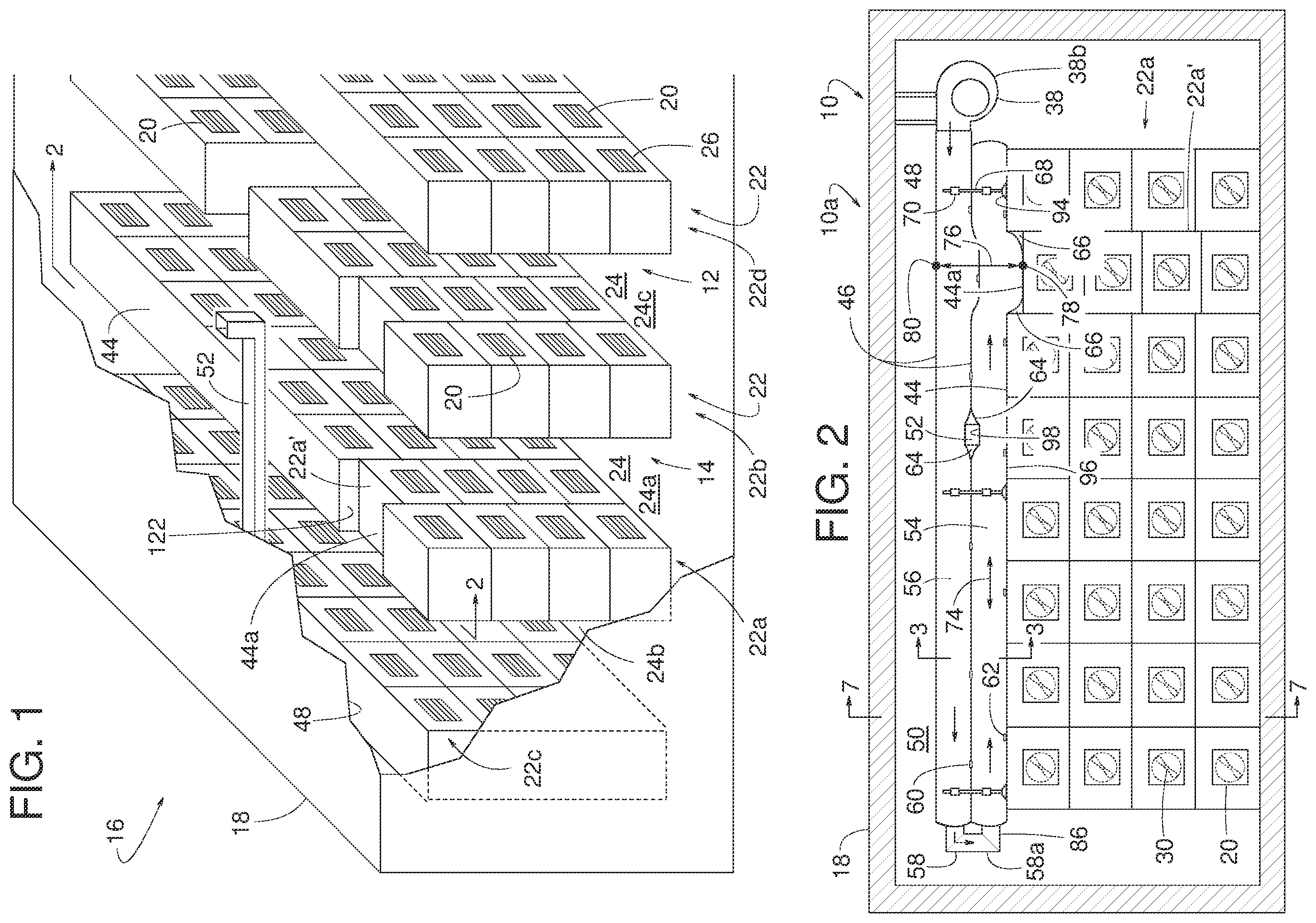 Patent US12568607 Figure 1 – Air barrier systems for data center zone containment