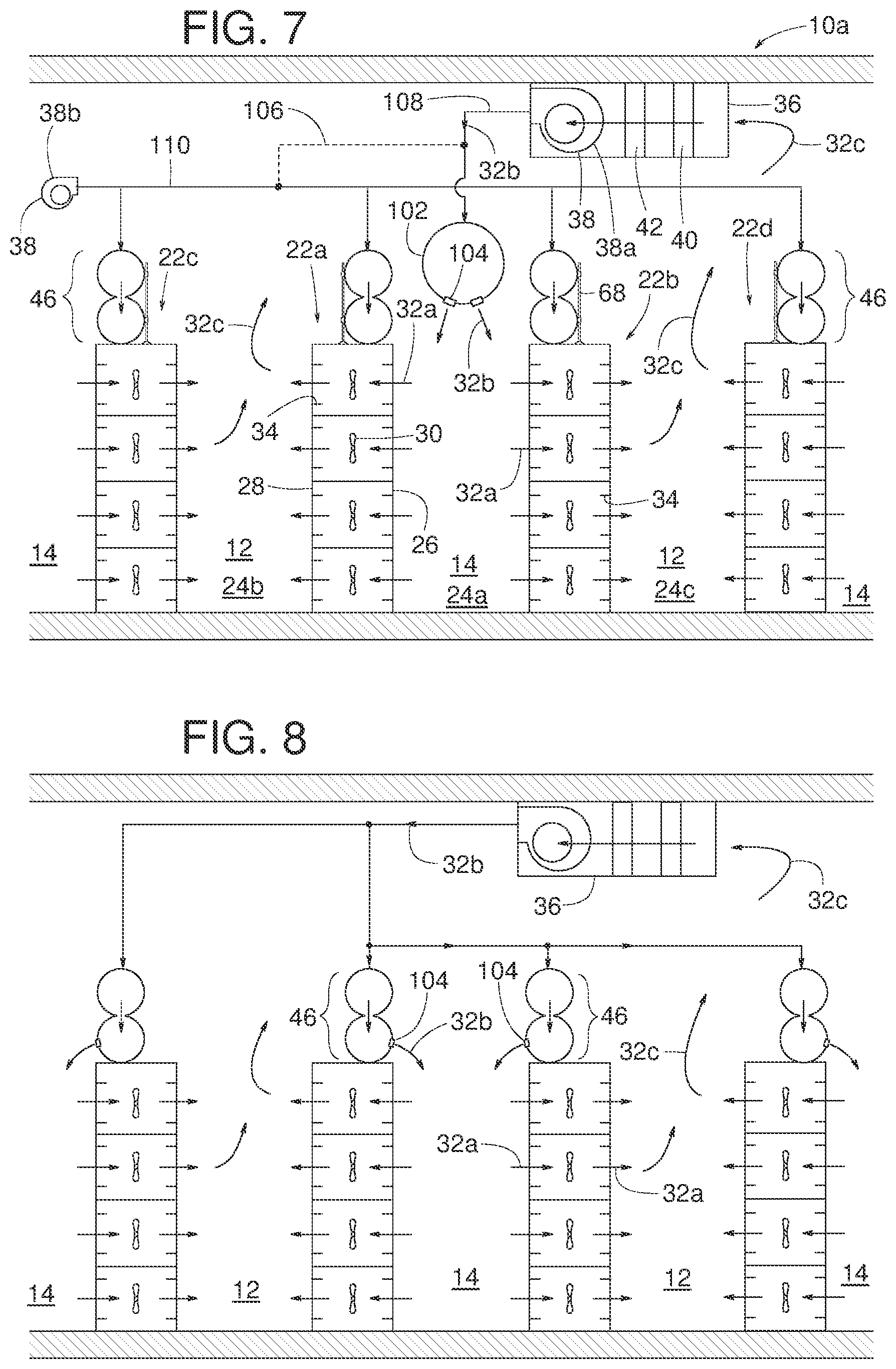 Patent US12568607 Figure 4 – Air barrier systems for data center zone containment