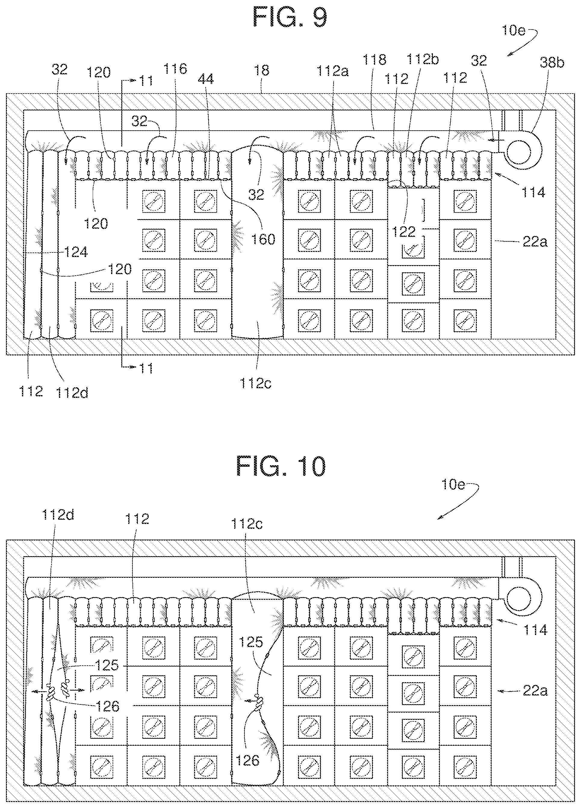 Patent US12568607 Figure 5 – Air barrier systems for data center zone containment