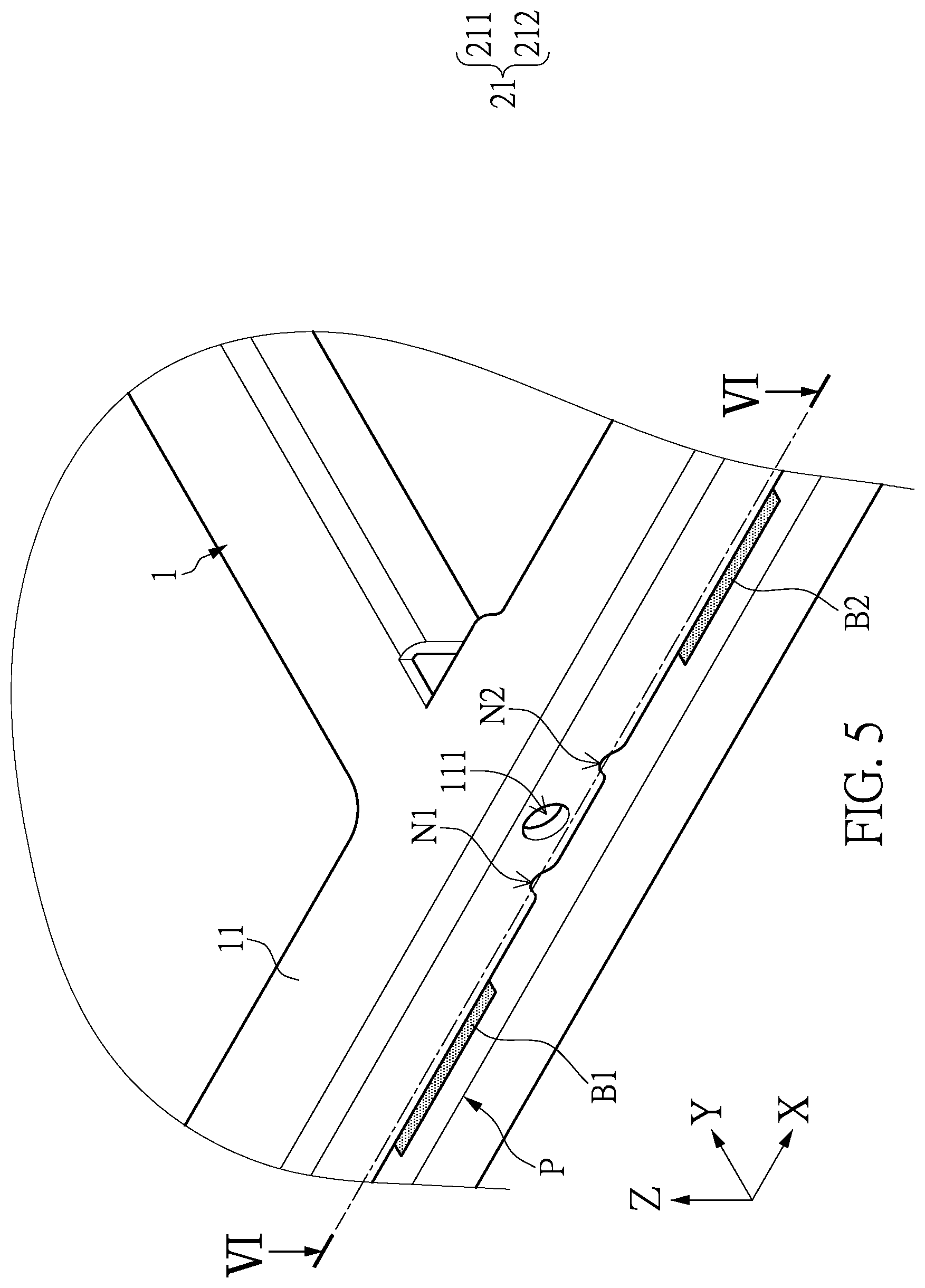 Patent US12568610 Figure 5 – Electronic device and shielding structure