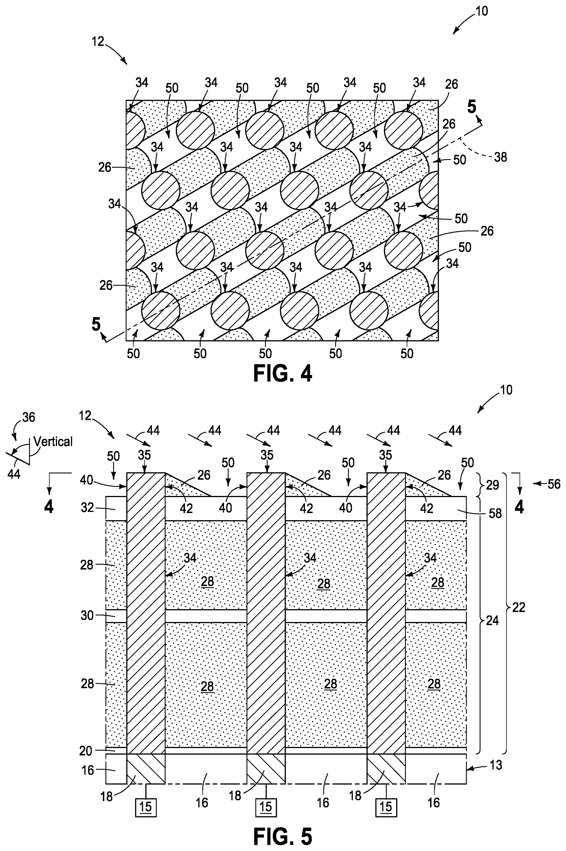 Patent US12568612 Figure 3 – Arrays of capacitors, methods used in forming integrated circuitry, and methods used in forming an array of capacitors