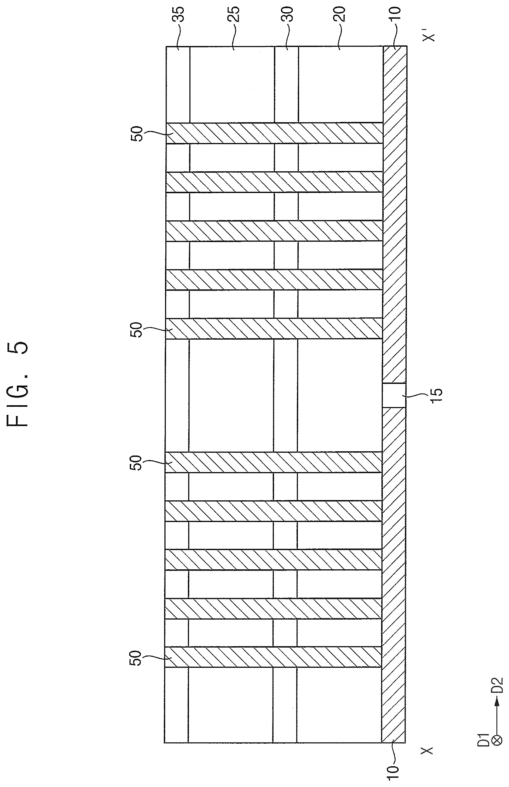 Patent US12568617 Figure 5 – Decoupling capacitor structure and semiconductor device including the same