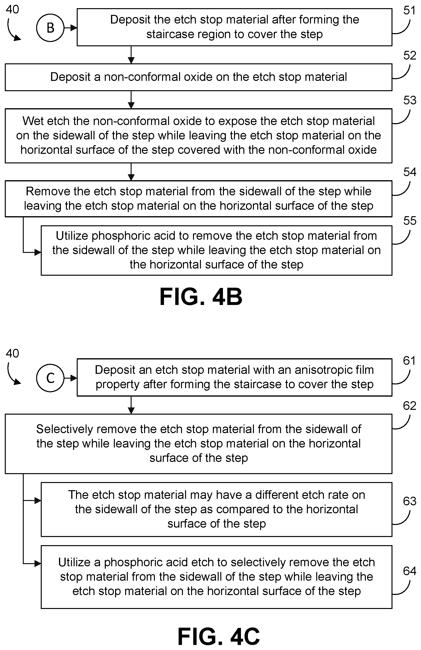 Patent US12568618 Figure 6 – Selective etch stop for wordline contacts in vertical 3D NAND staircase regions