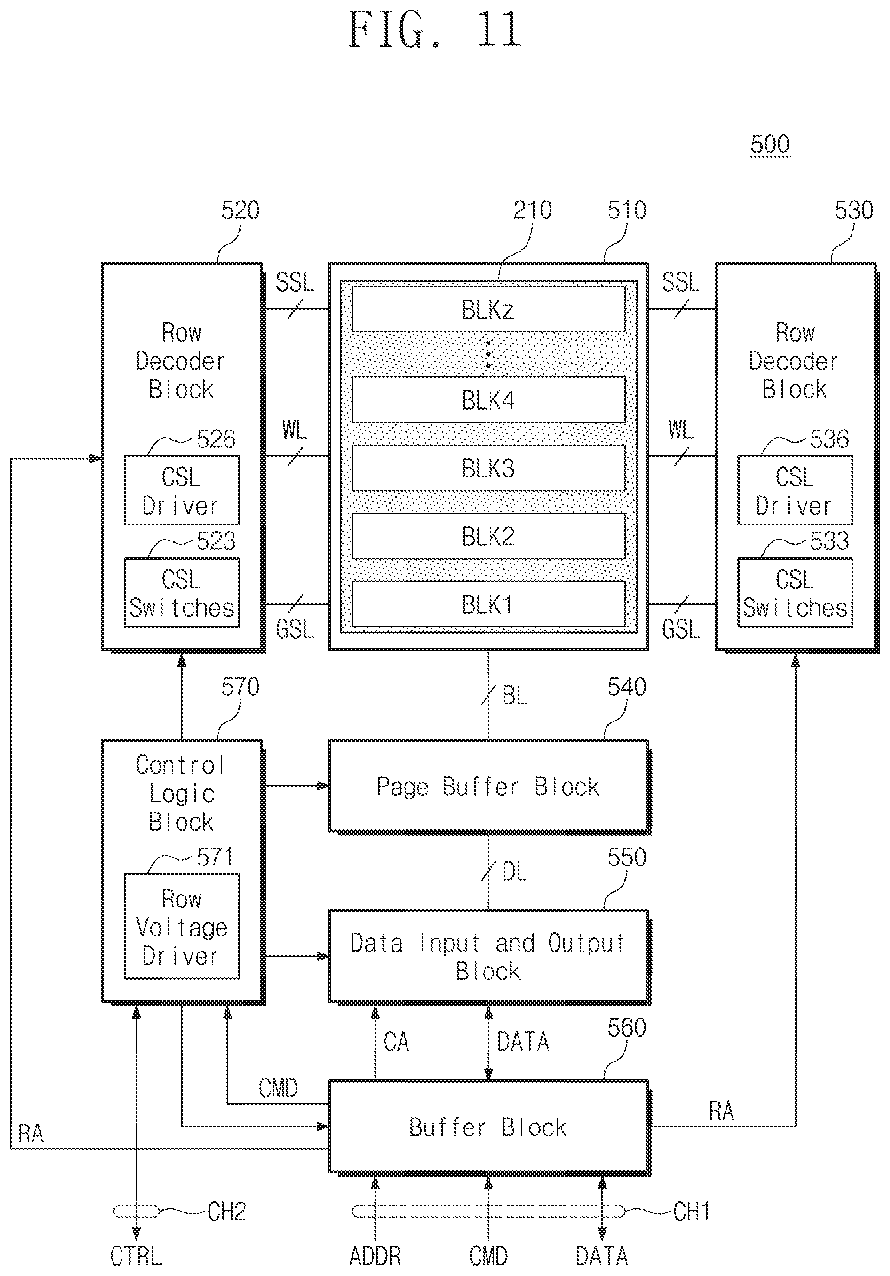 Patent US12568619 Figure 11 – Nonvolatile memory device