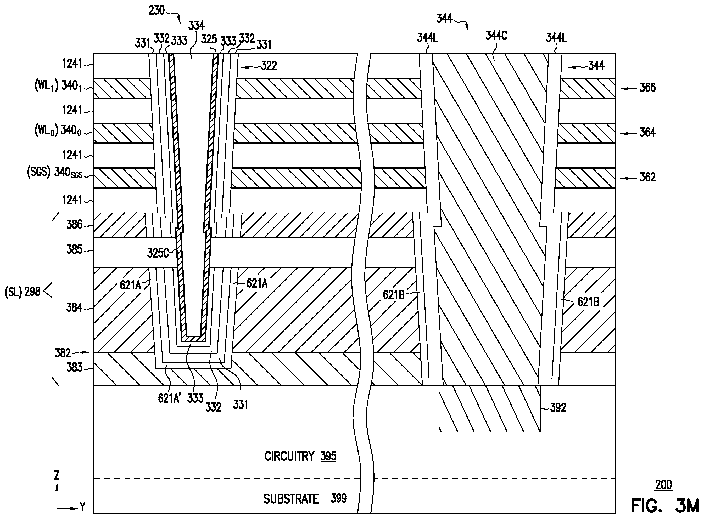 Patent US12568621 Figure 9 – Memory apparatus and methods including merged process for memory cell pillar and source structure