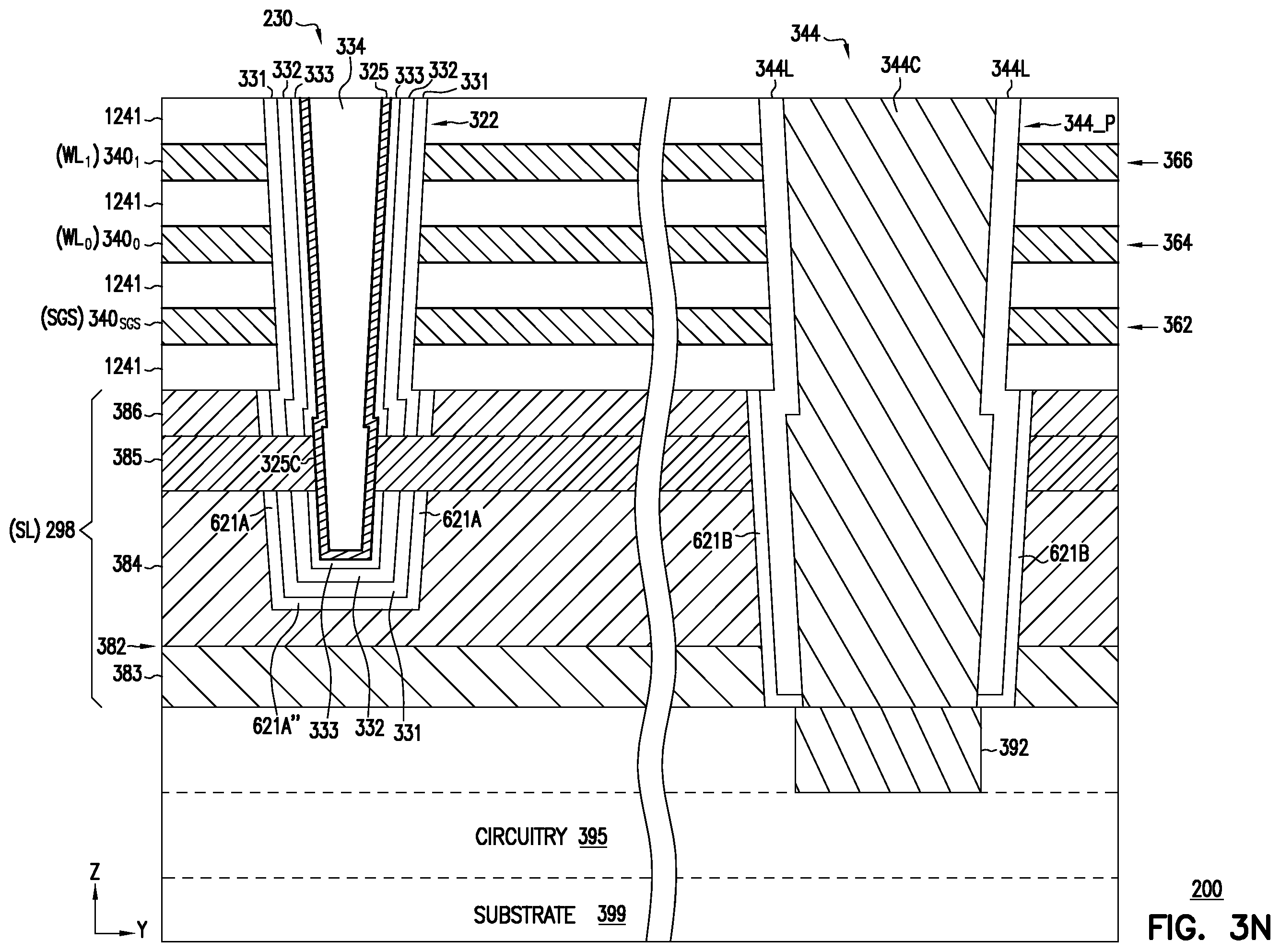 Patent US12568621 Figure 10 – Memory apparatus and methods including merged process for memory cell pillar and source structure
