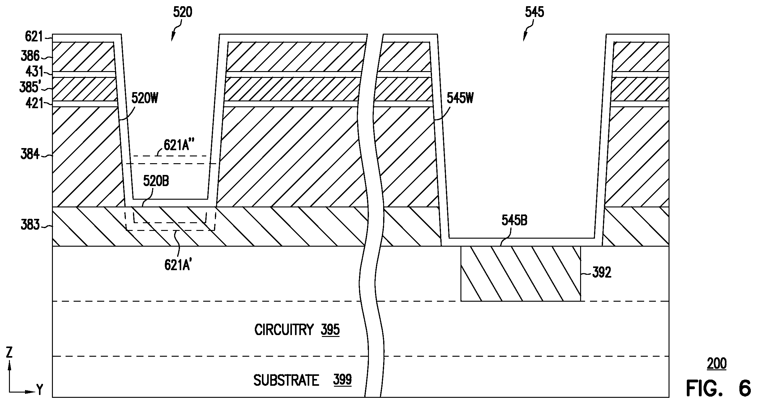 Patent US12568621 Figure 13 – Memory apparatus and methods including merged process for memory cell pillar and source structure