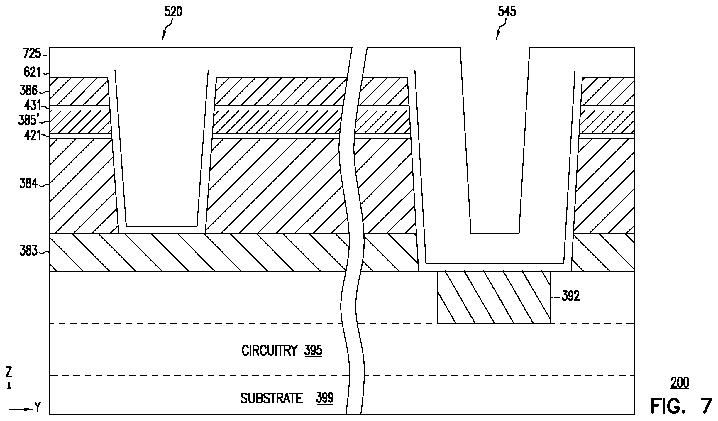 Patent US12568621 Figure 14 – Memory apparatus and methods including merged process for memory cell pillar and source structure