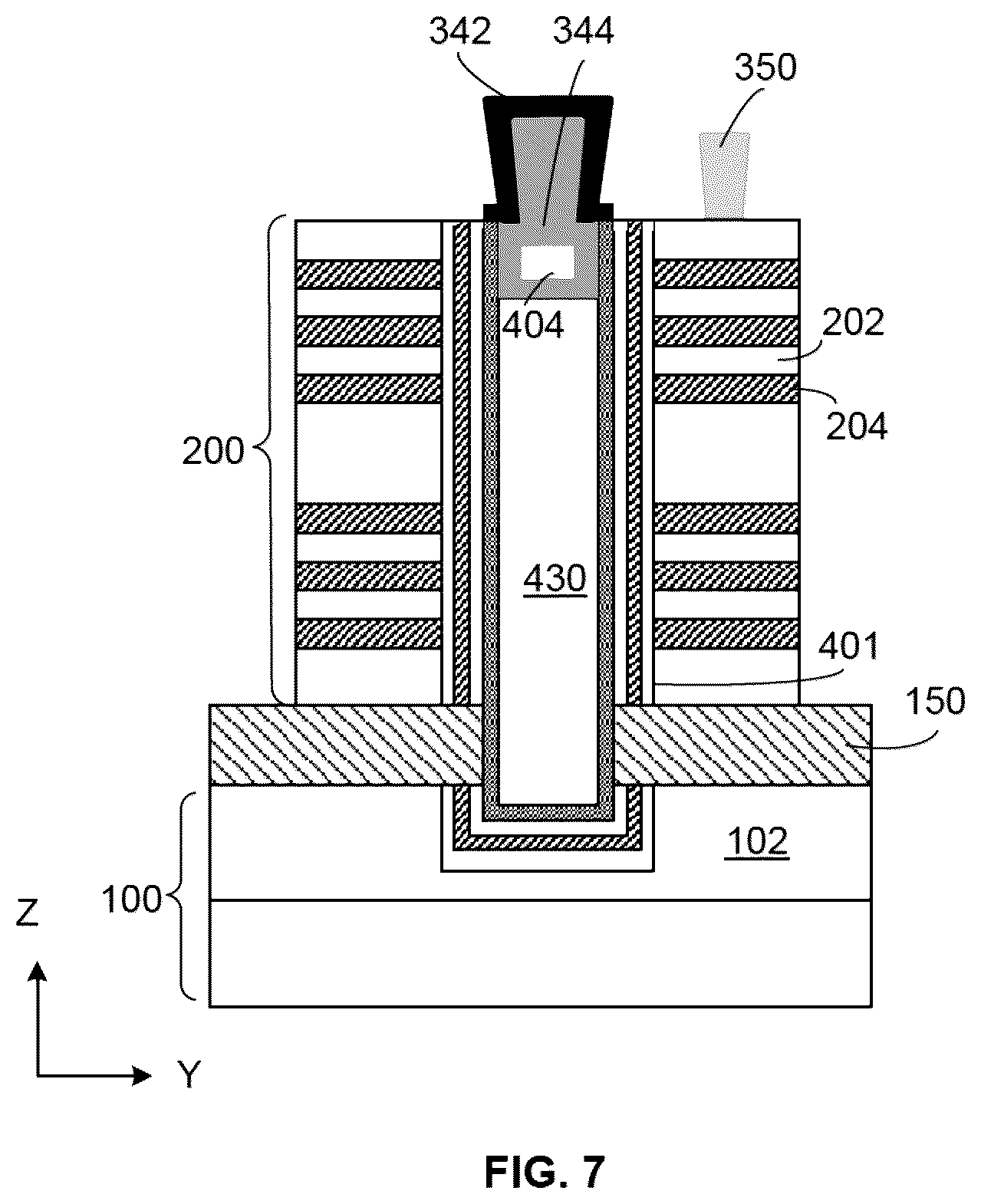 Patent US12568624 Figure 9 – Memory device containing TSG deck and method of forming the same