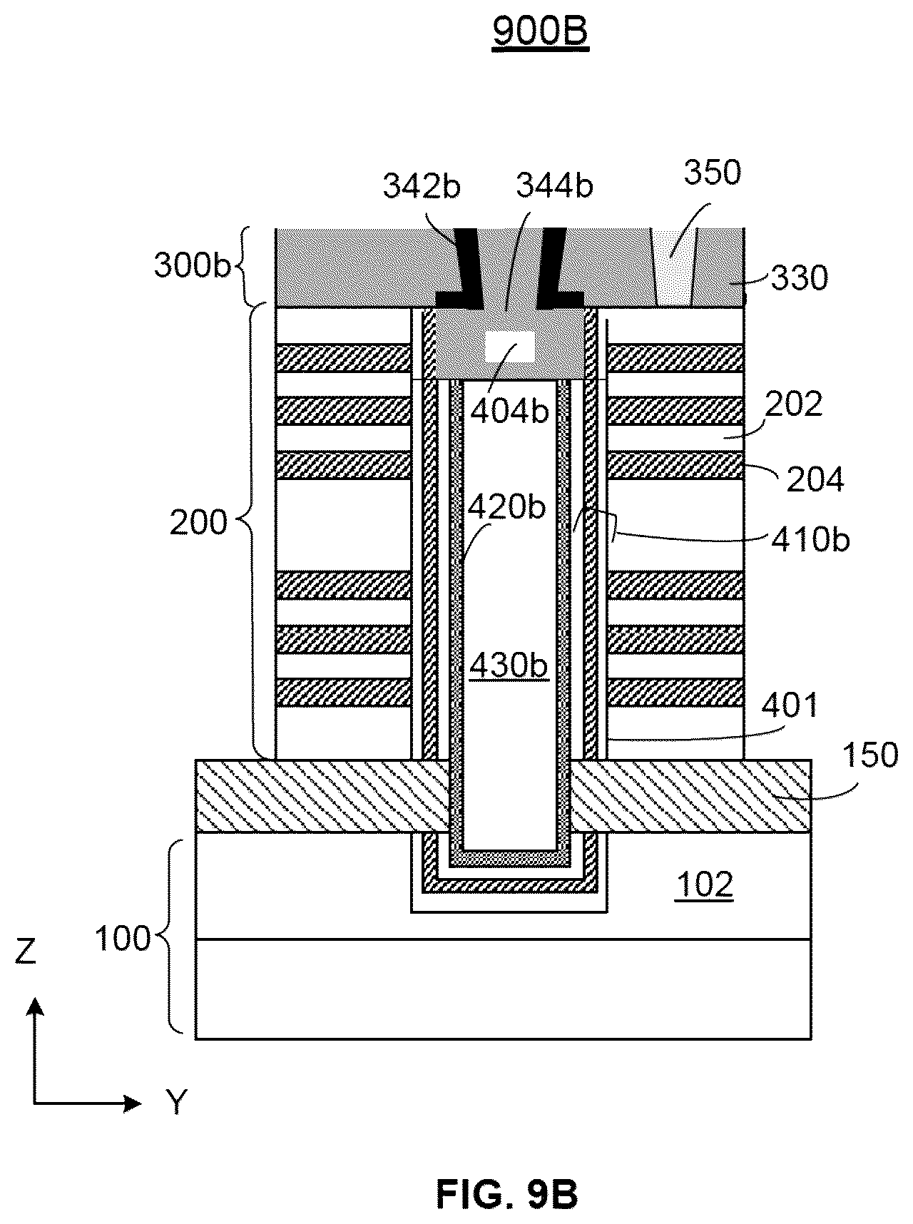 Patent US12568624 Figure 12 – Memory device containing TSG deck and method of forming the same