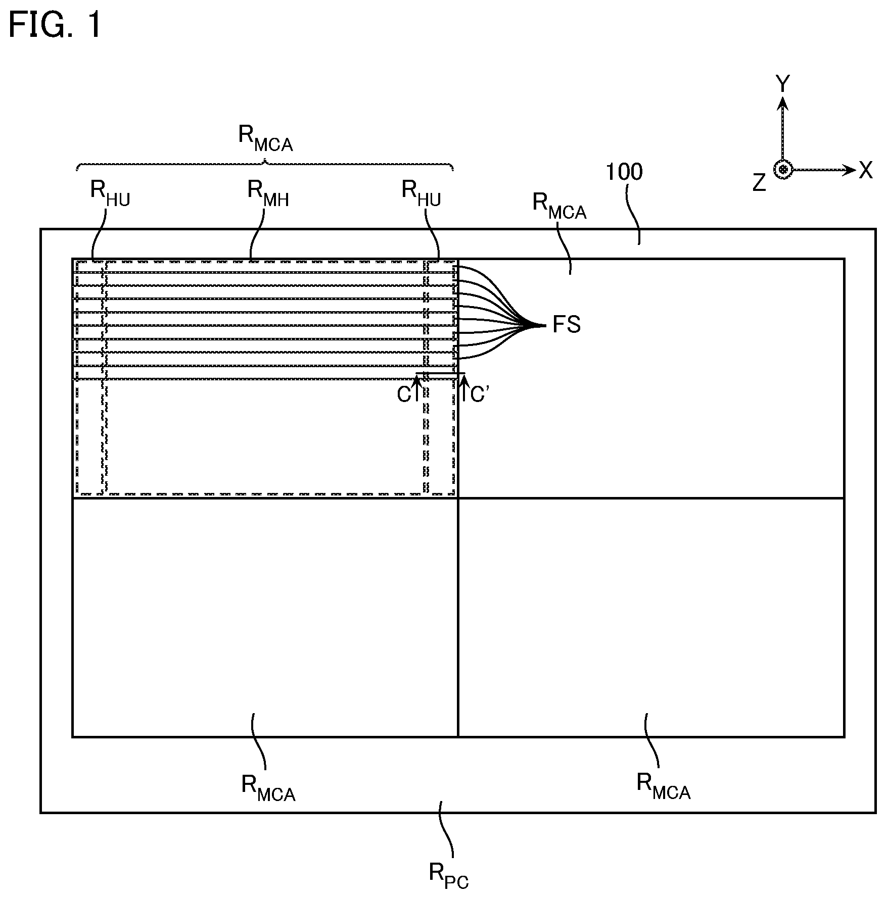 Patent US12568626 Figure 1 – Semiconductor memory device