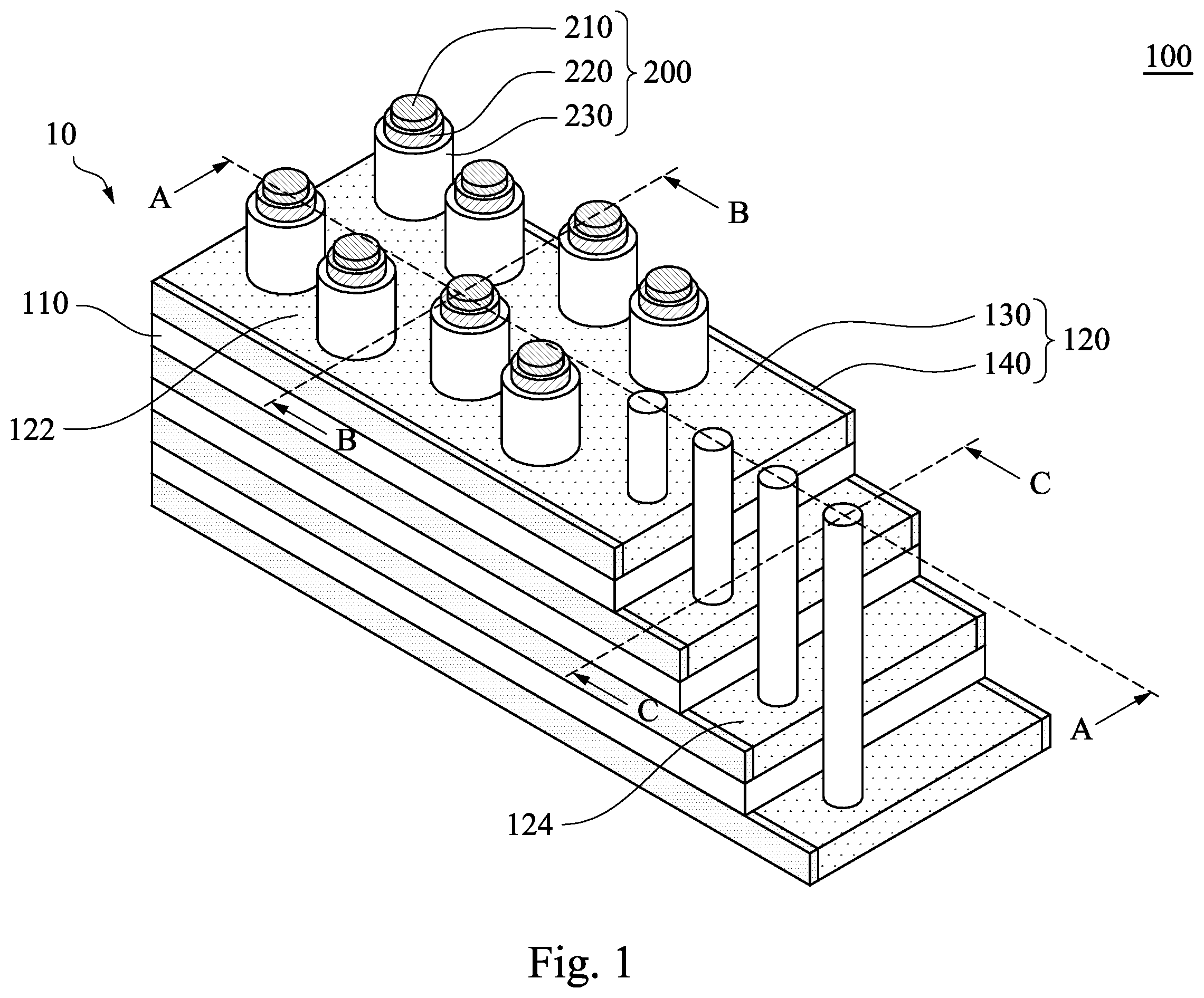 Patent US12568632 Figure 1 – Semiconductor device and method of forming the same