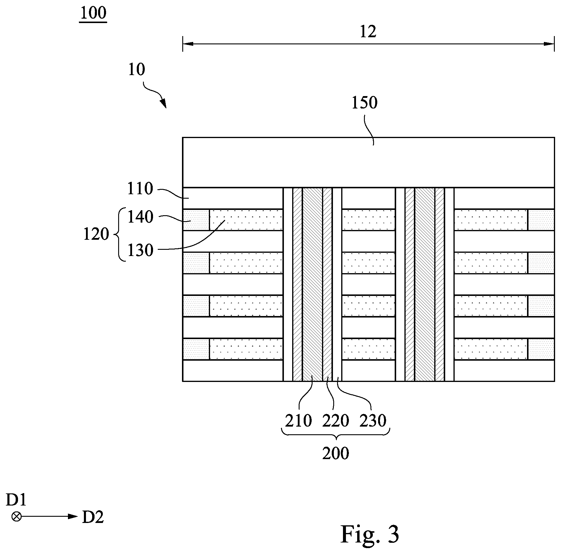 Patent US12568632 Figure 3 – Semiconductor device and method of forming the same
