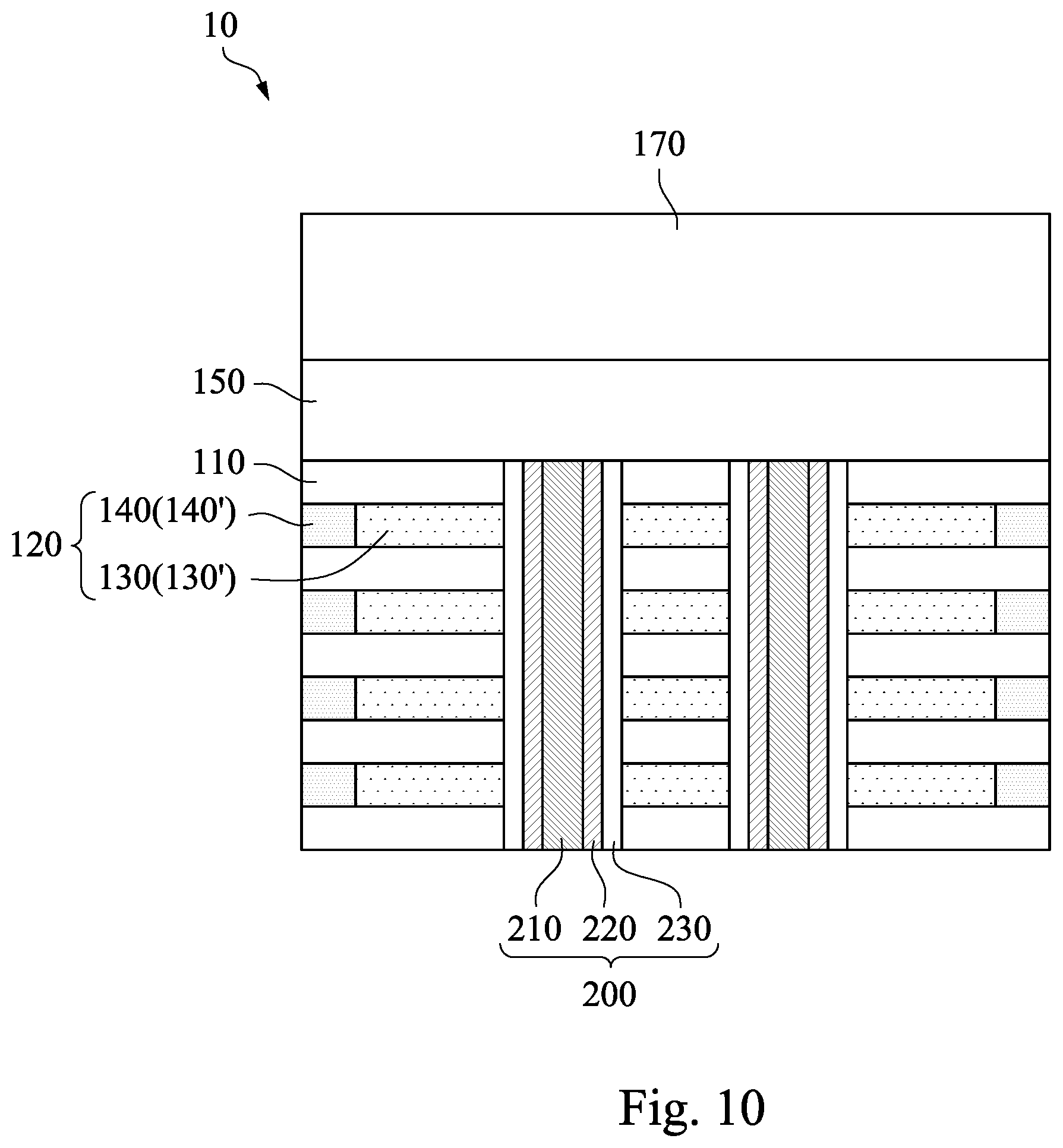 Patent US12568632 Figure 10 – Semiconductor device and method of forming the same