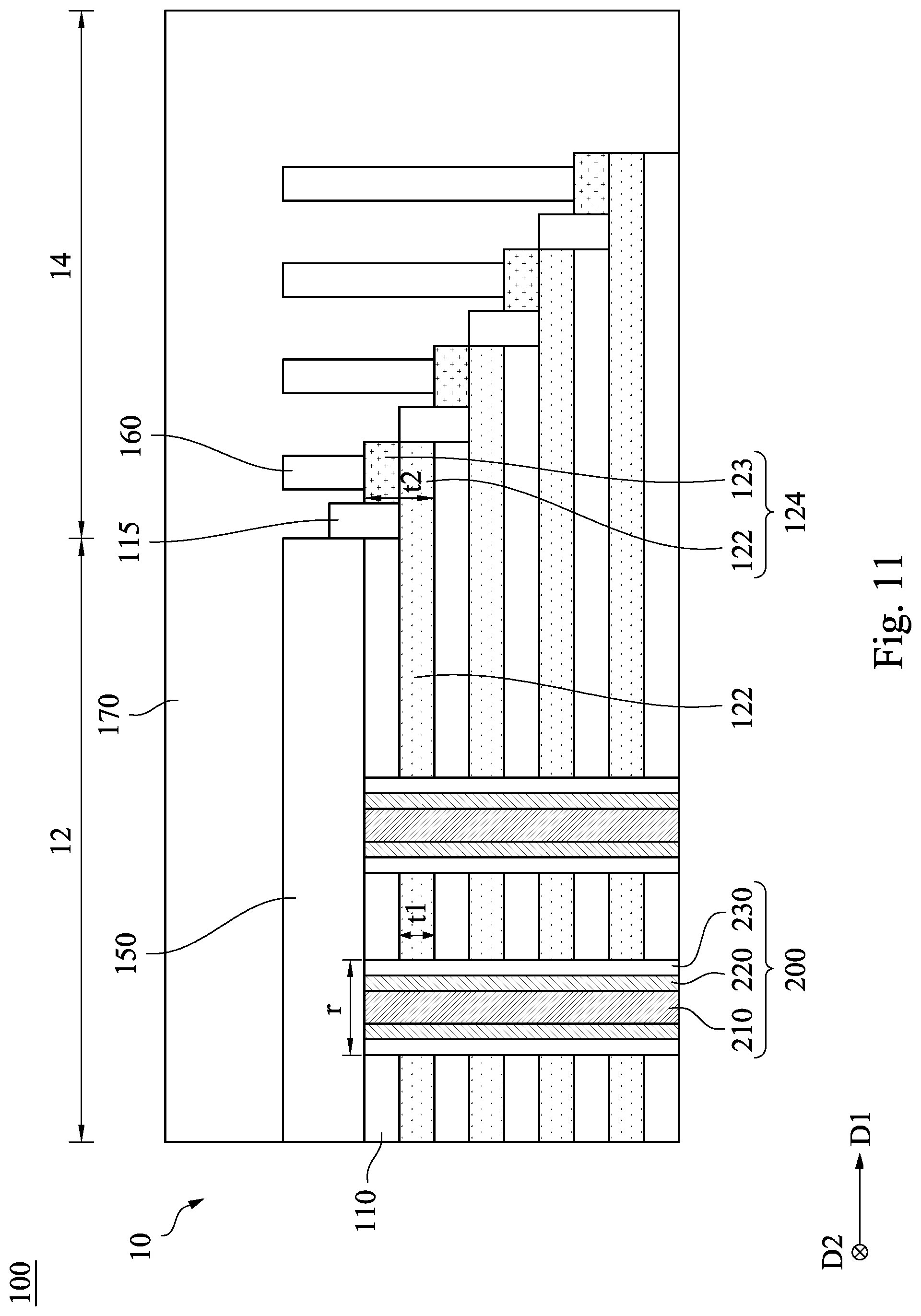 Patent US12568632 Figure 11 – Semiconductor device and method of forming the same