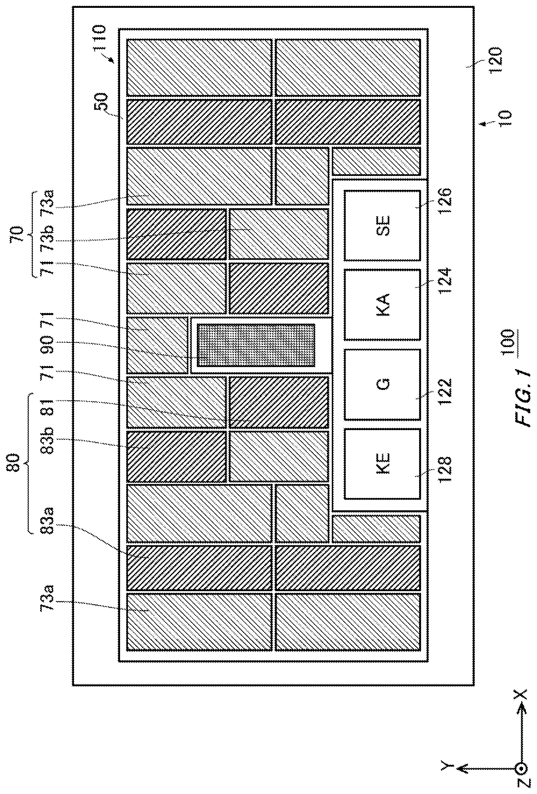 Patent US12568637 Figure 1 – Semiconductor device having a temperature sensor, a transistor, and a diode