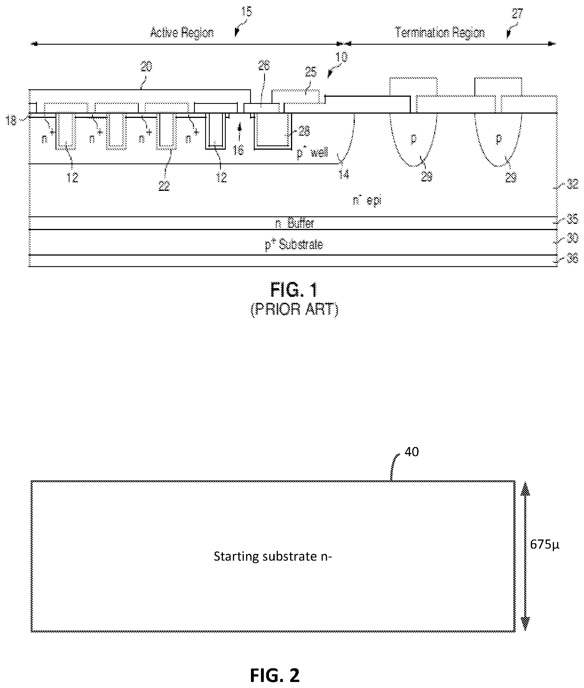 Patent US12568639 Figure 1 – Insulated gate power device with epitaxially grown substrate layers