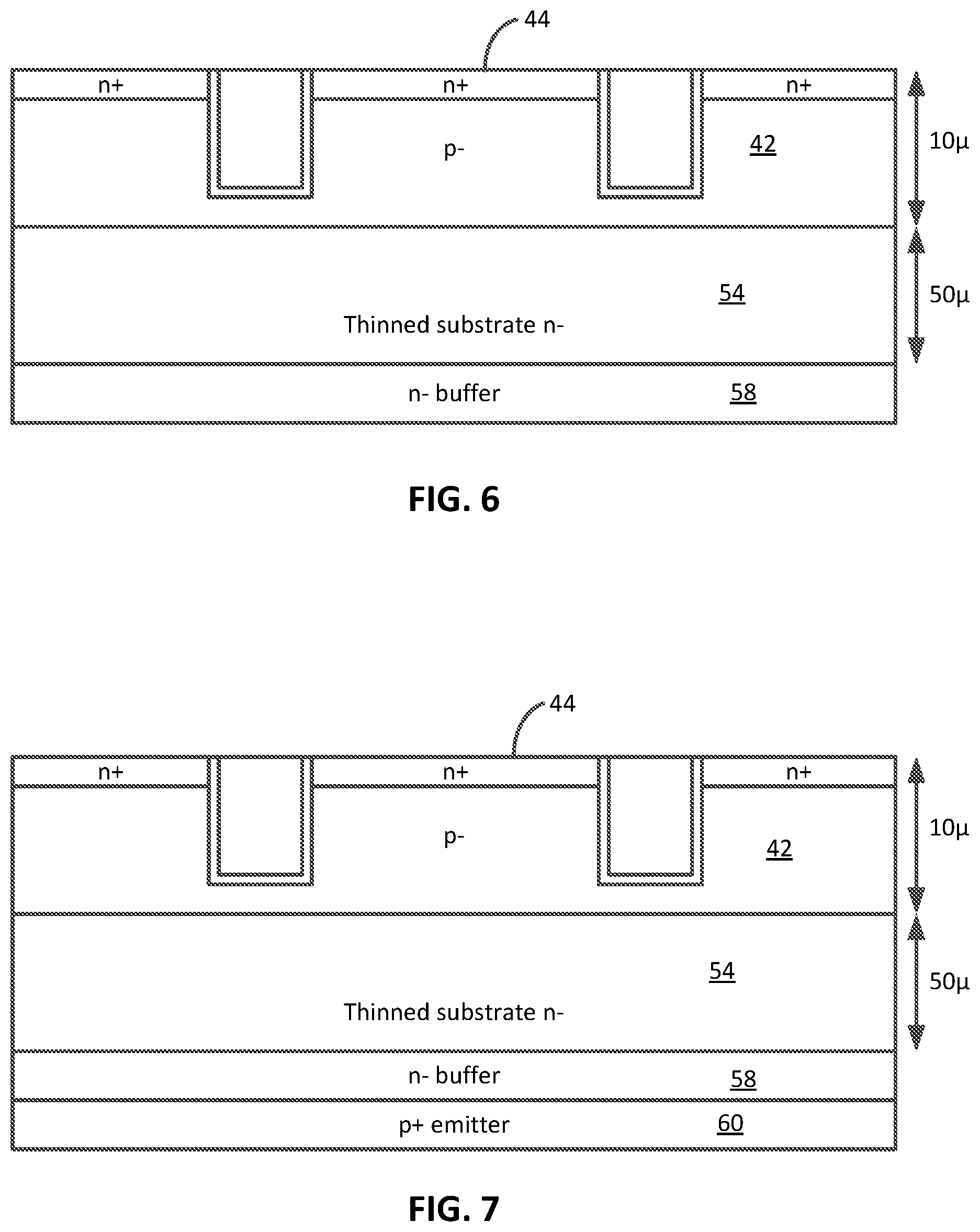Patent US12568639 Figure 3 – Insulated gate power device with epitaxially grown substrate layers