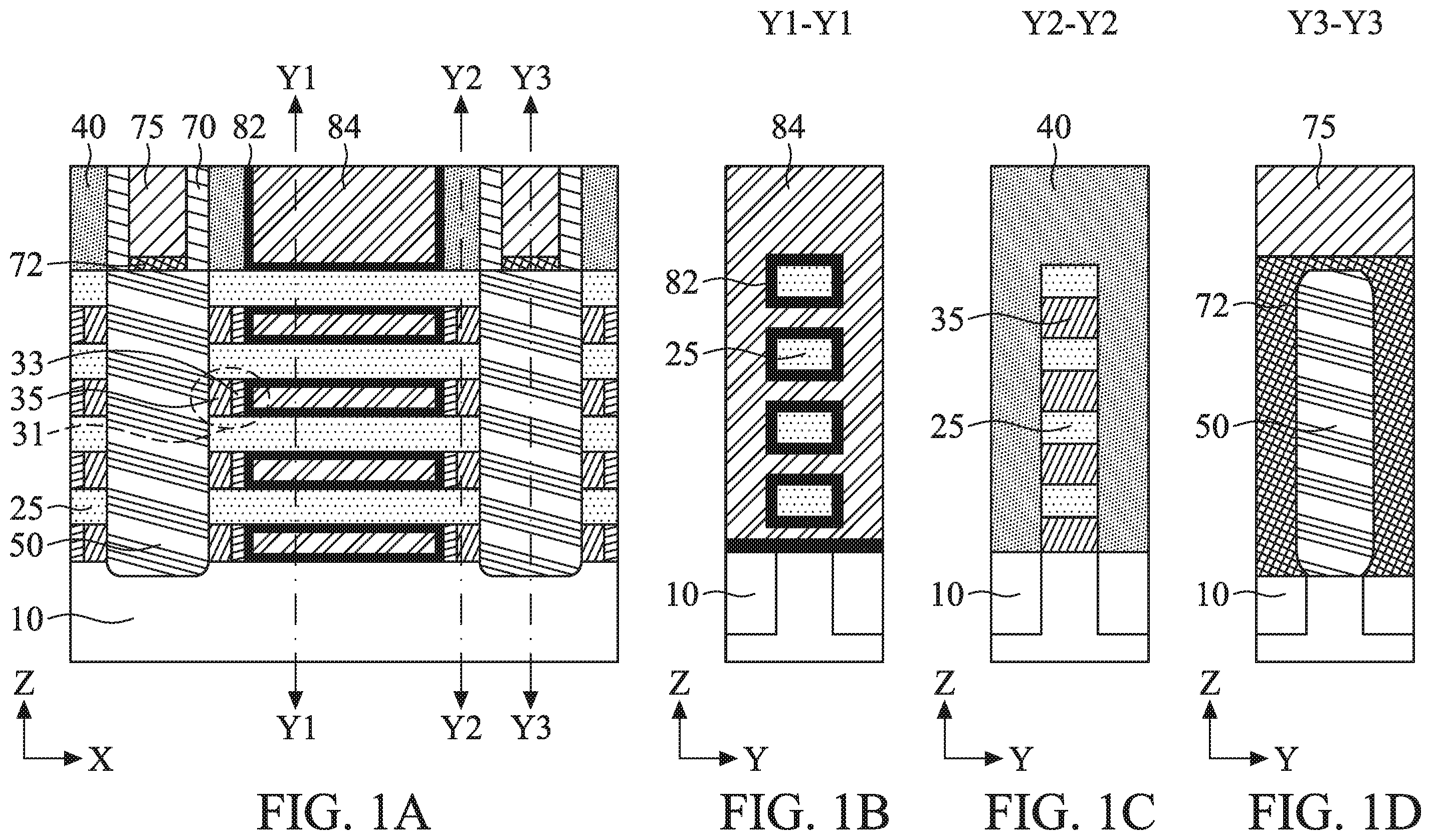 Patent US12568640 Figure 1 – Multi-gate devices with multi-layer inner spacers and fabrication methods thereof
